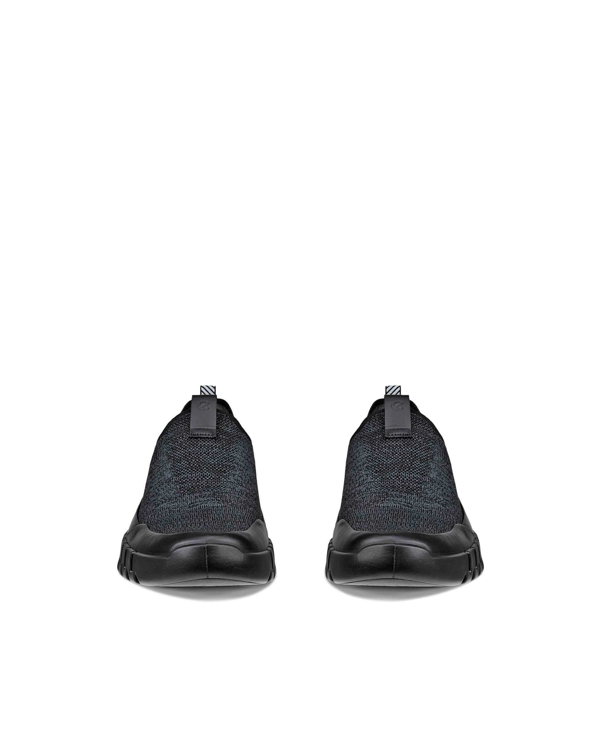 ECCO® GRUUV baskets en toile pour homme - Noir - Front pair