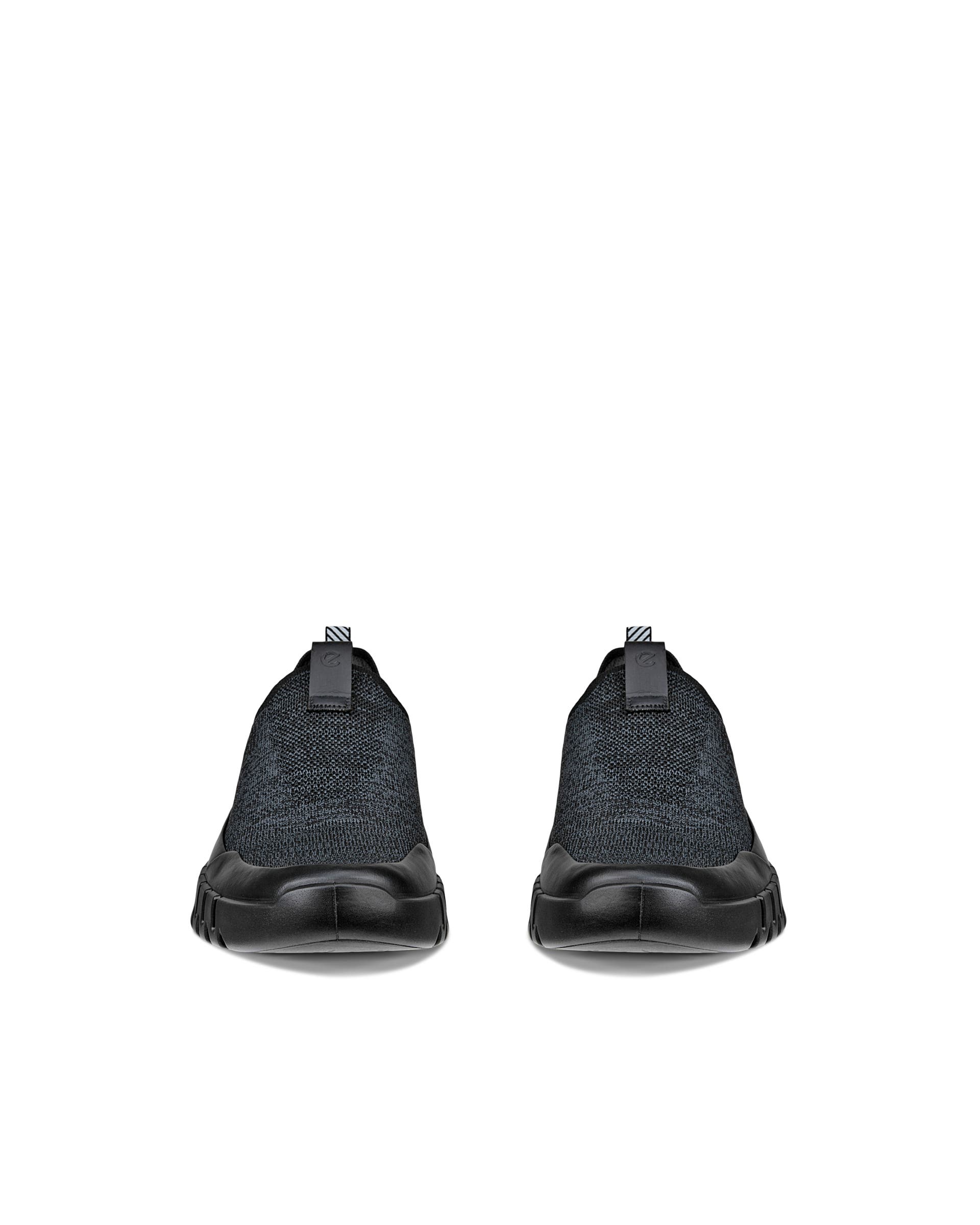 Men's ECCO® Gruuv Textile Slip-In Sneaker - Black - Front pair