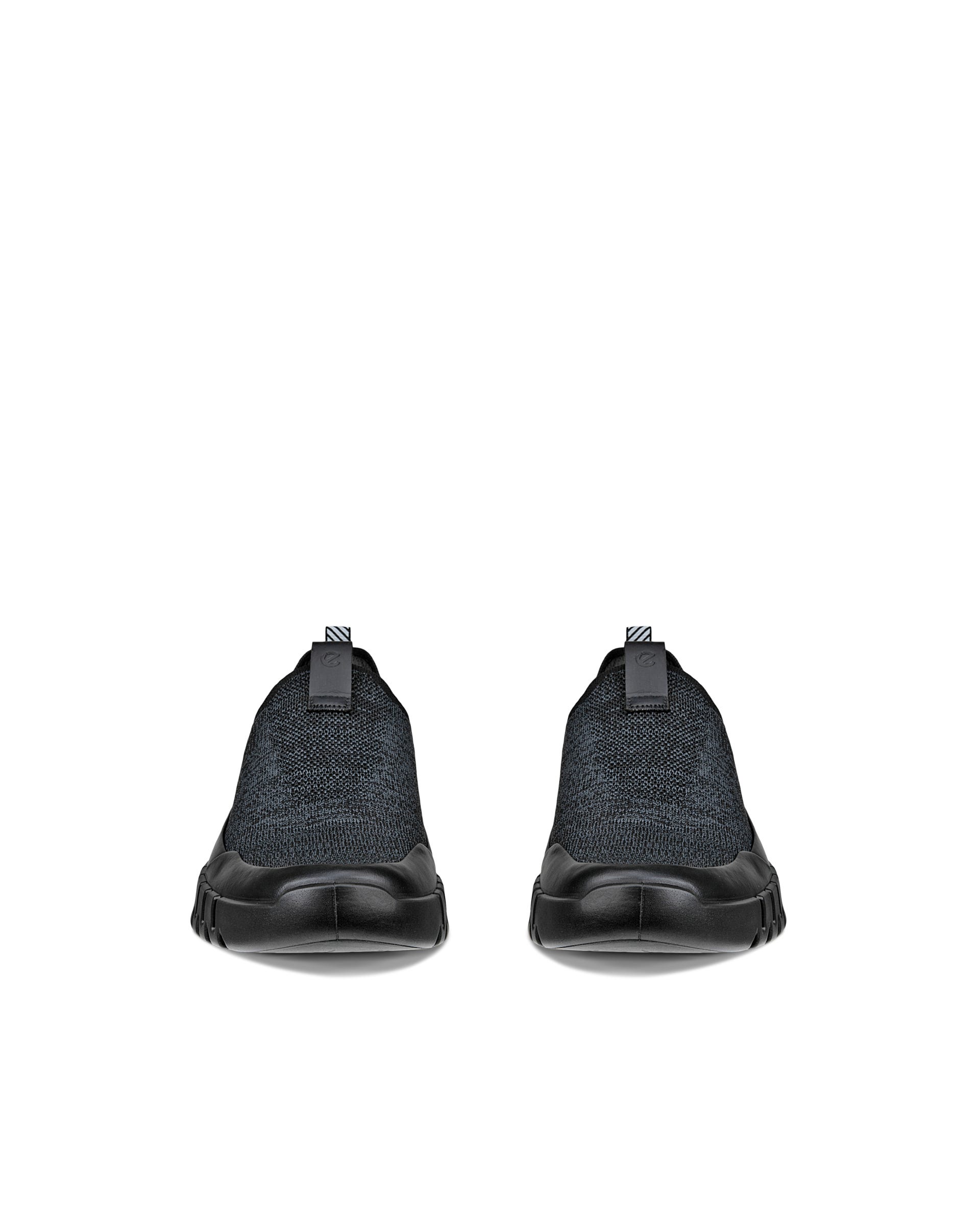Men's ECCO® Gruuv Textile Slip-In Sneaker - Black - Front pair