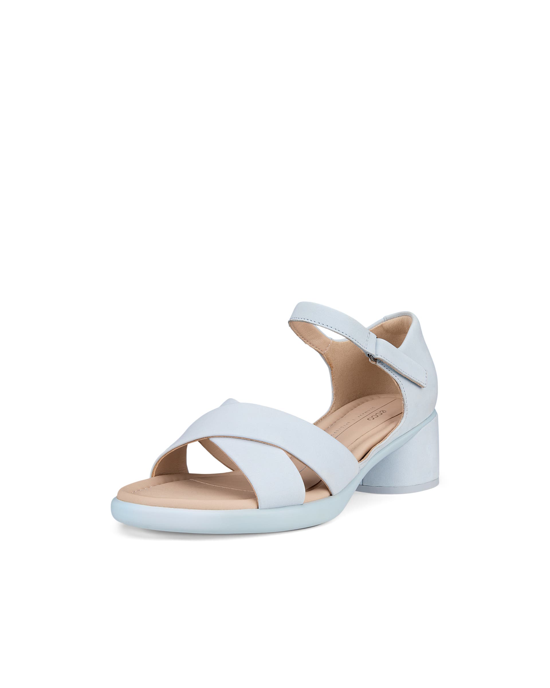 Women's ECCO® Sculpted LX 35 Nubuck Heeled Sandal - Blue - Main