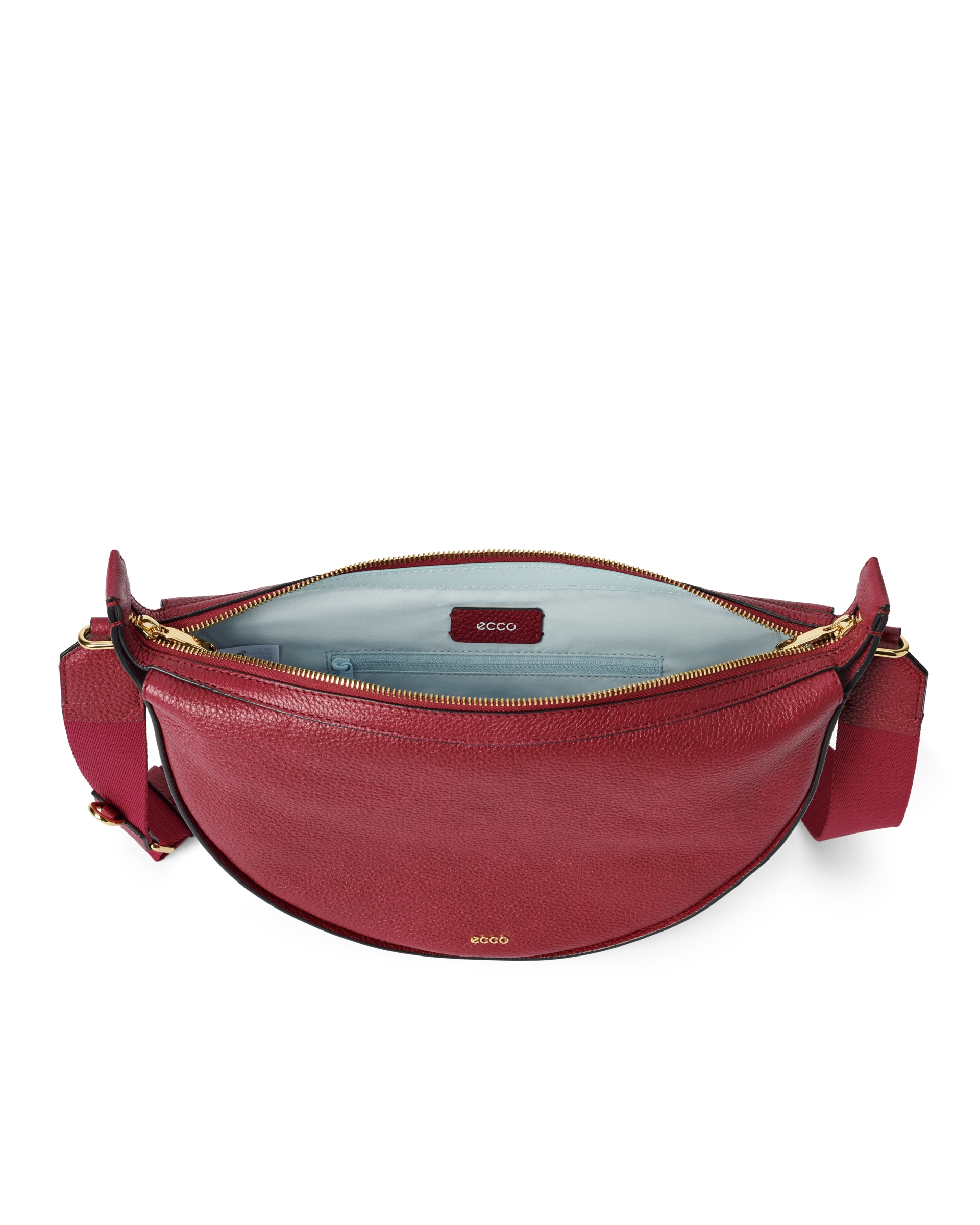ECCO® Fortune Bag sac hobo en cuir - Rouge - Inside