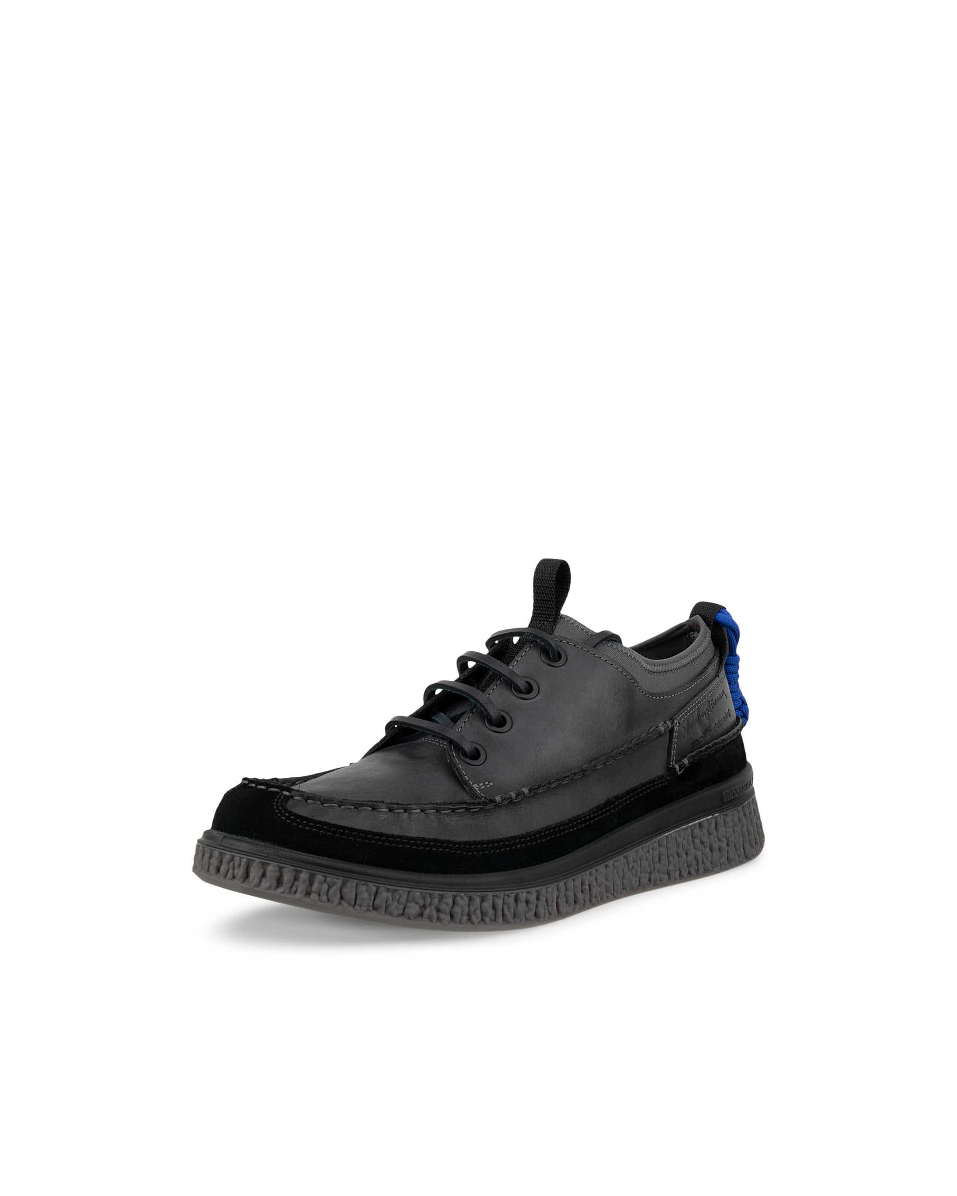 Męskie nubukowe buty z przeszyciem ECCO® WALKER 3.0 - Czarny - Main