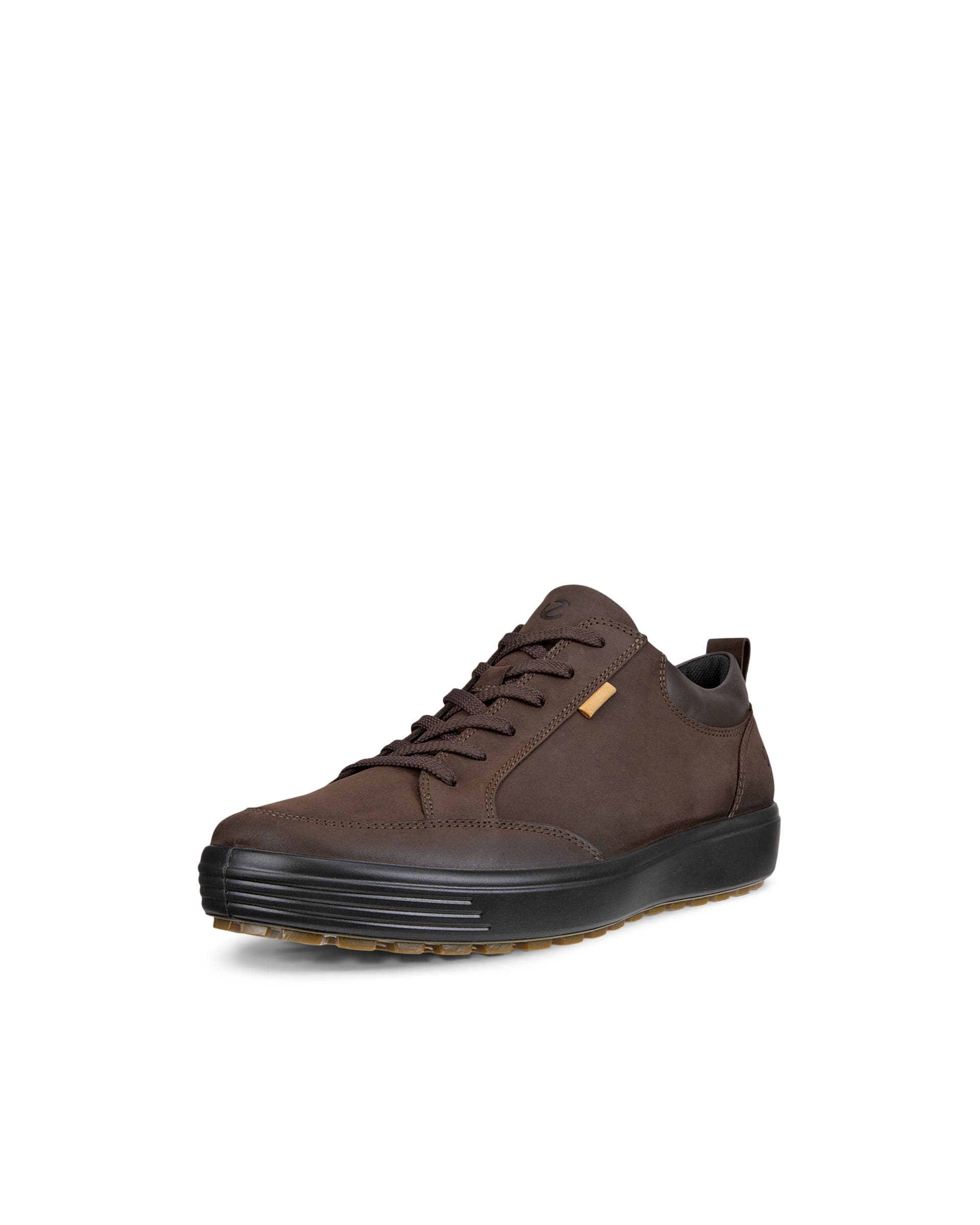 ECCO® Soft 7 Tred sko i vandtæt i nubuck til herrer - Brun - Main