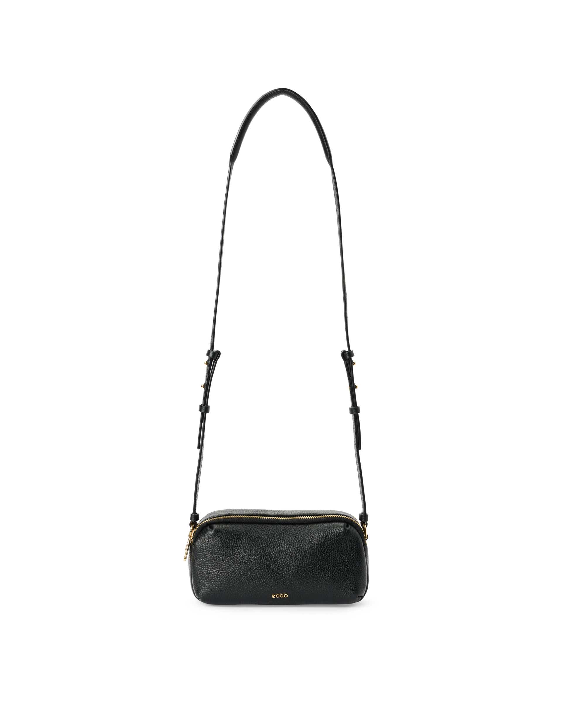 ECCO® Leather Curve Camera Bag - Black - Main