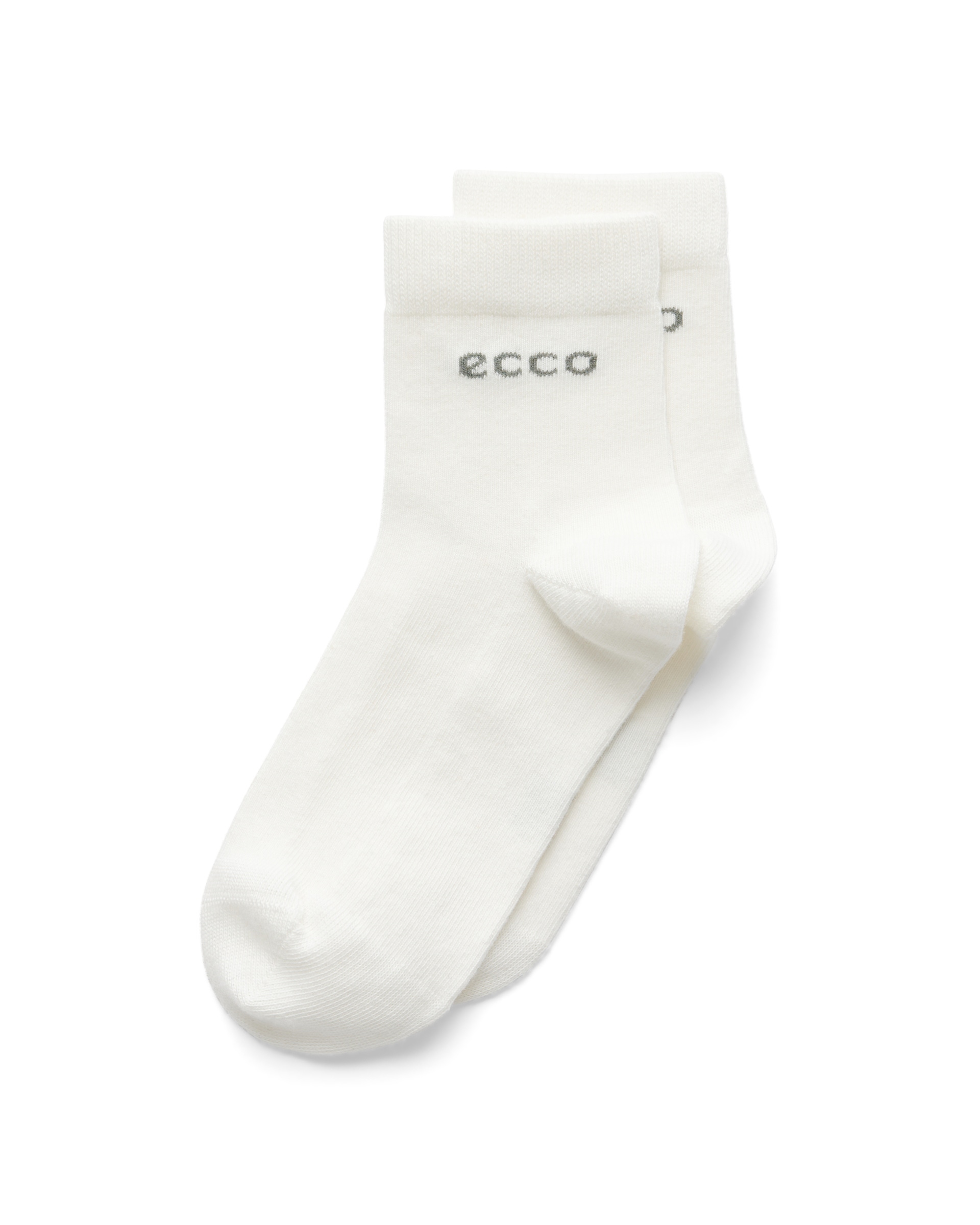 ECCO® Play Unisex halfhoge alledaagse sokken (2 paar) - Wit - Detail-1