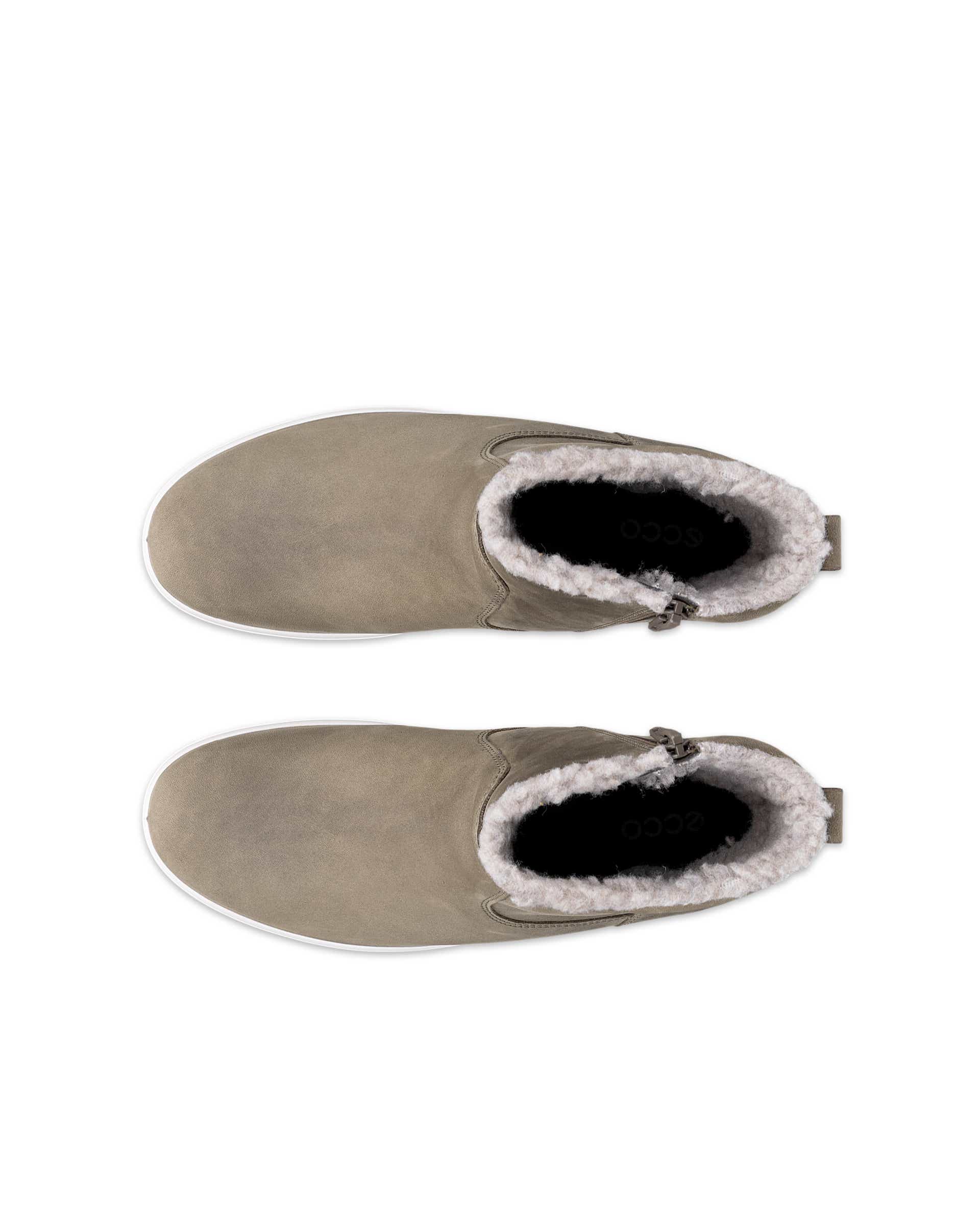 ECCO® SOFT 7 TRED mellemhøj vandtæt støvle i nubuck til damer - Grøn - Top left pair