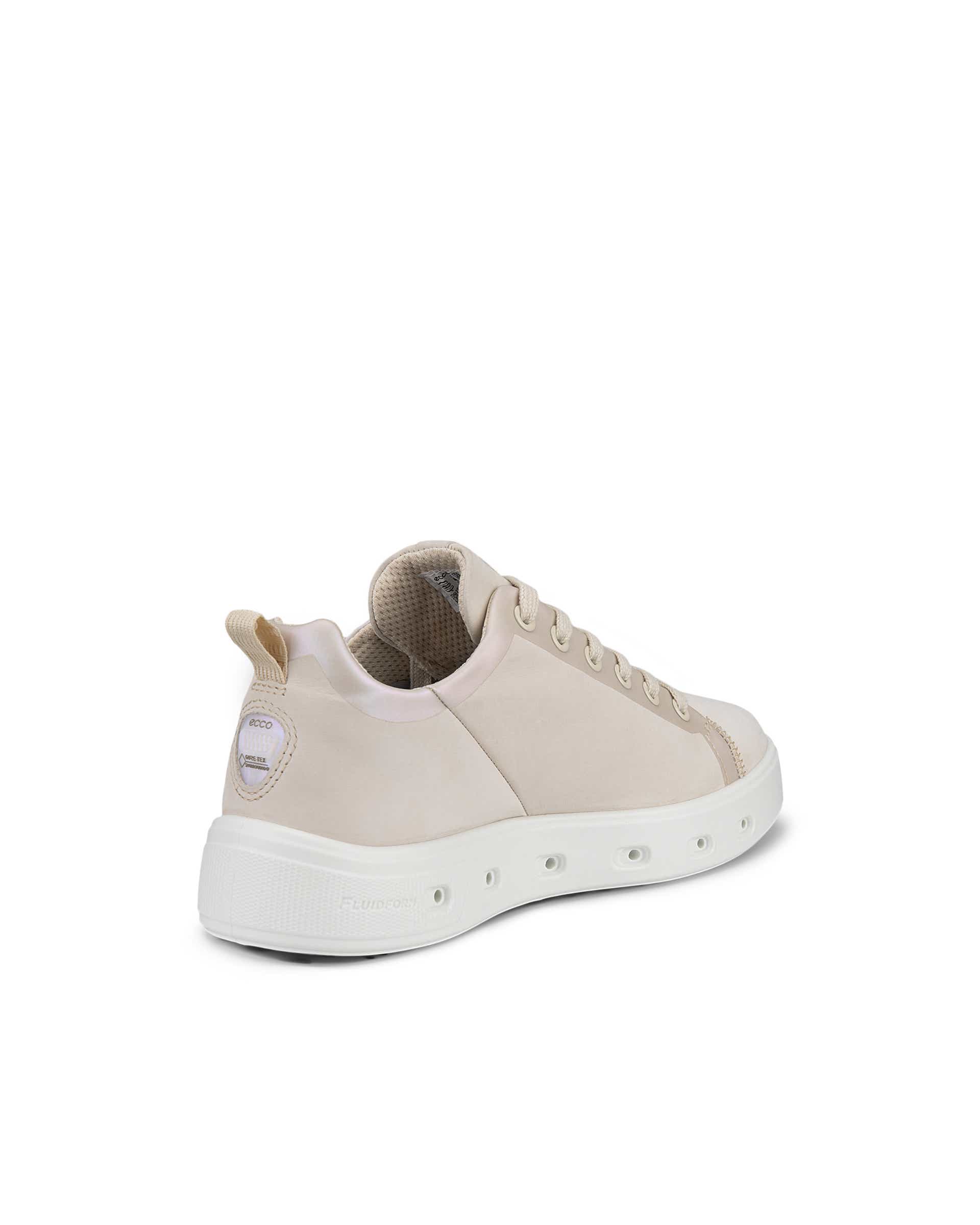 ECCO® Street 720 Damen Sneaker aus Nubukleder mit Gore-Tex - Beige - Back