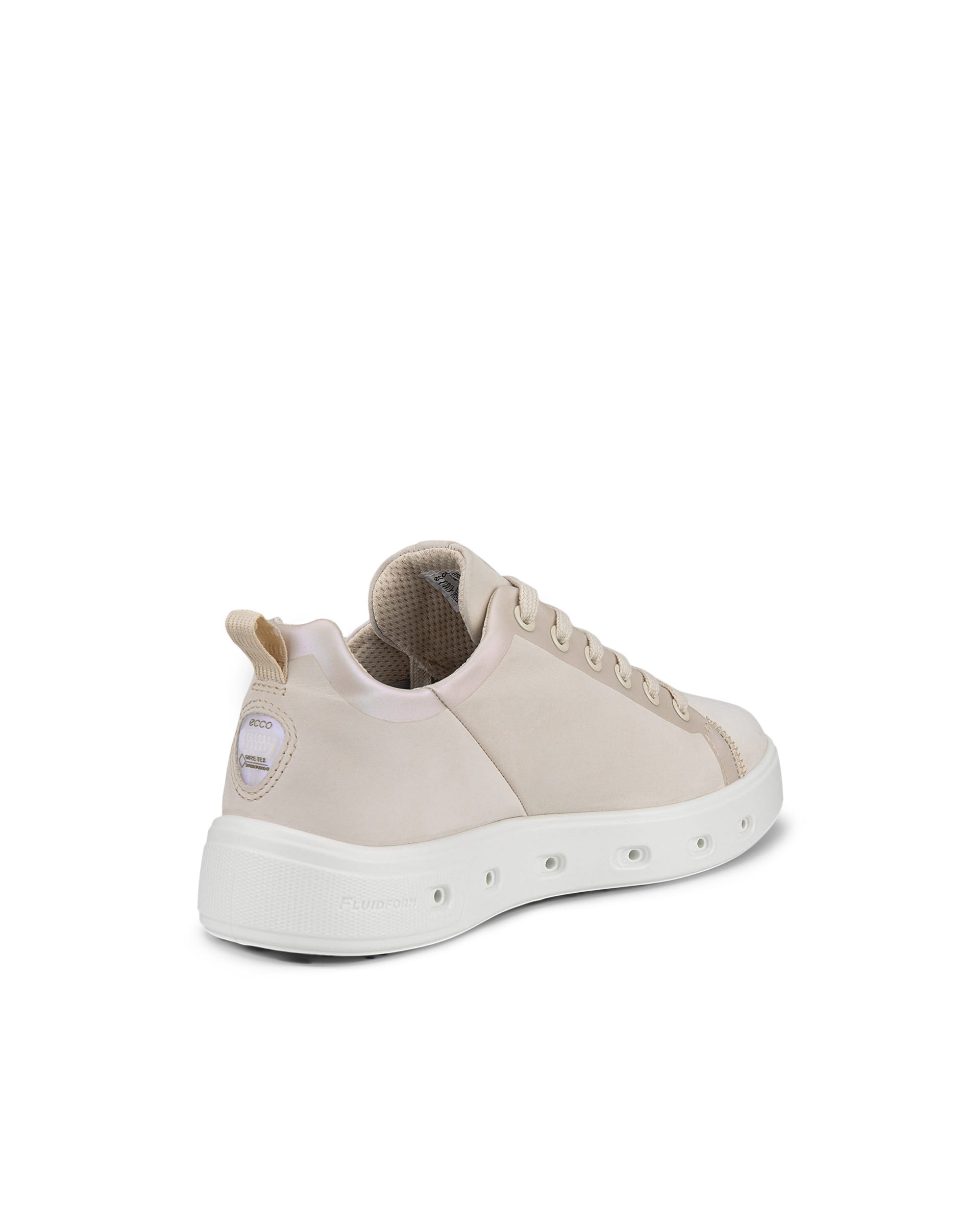 ECCO® Street 720 Dames nubuck Gore-Tex sneaker - Beige - Back