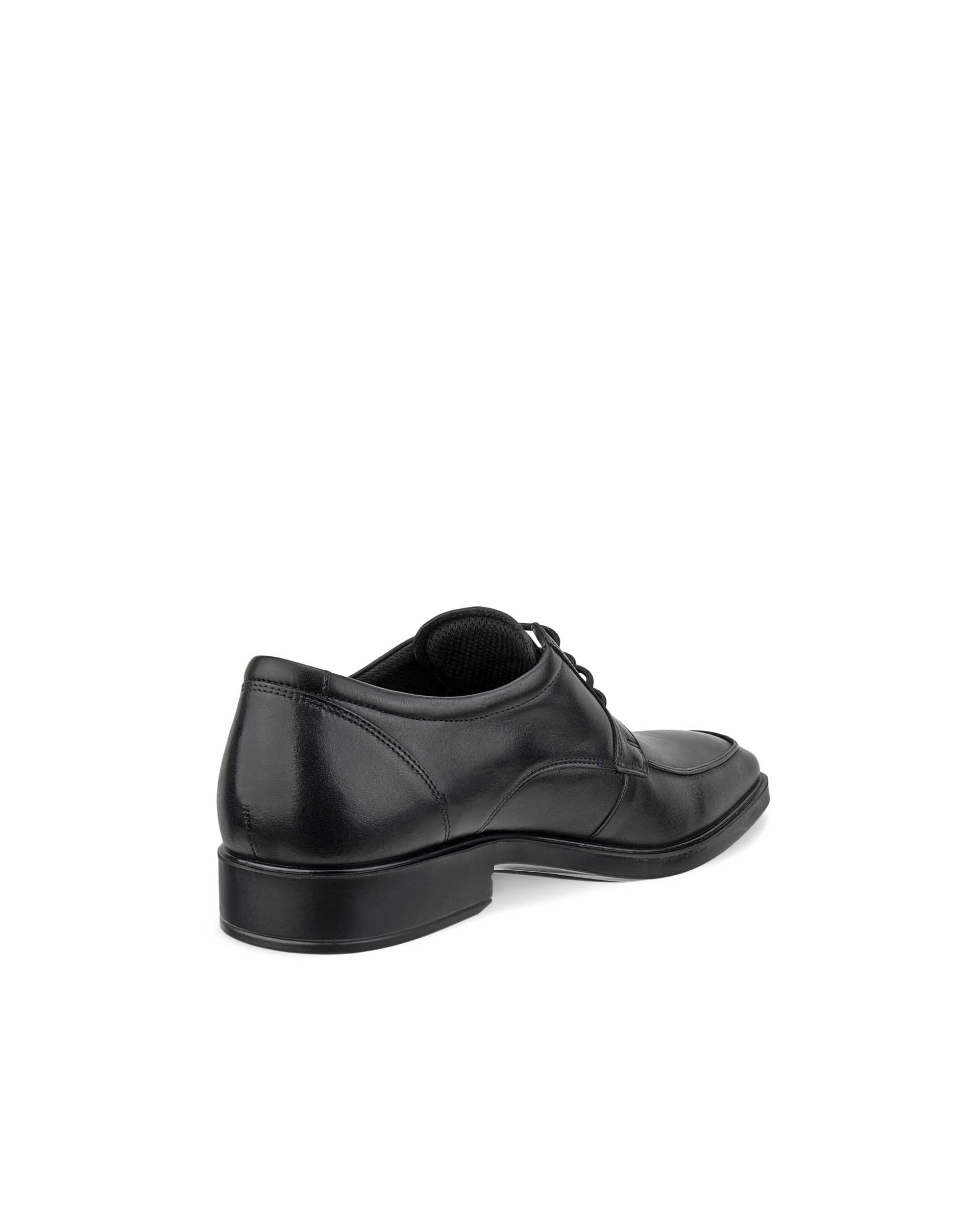 ECCO® METROPOLE MILAN férfi bőr apron derby cipő - Fekete - Back