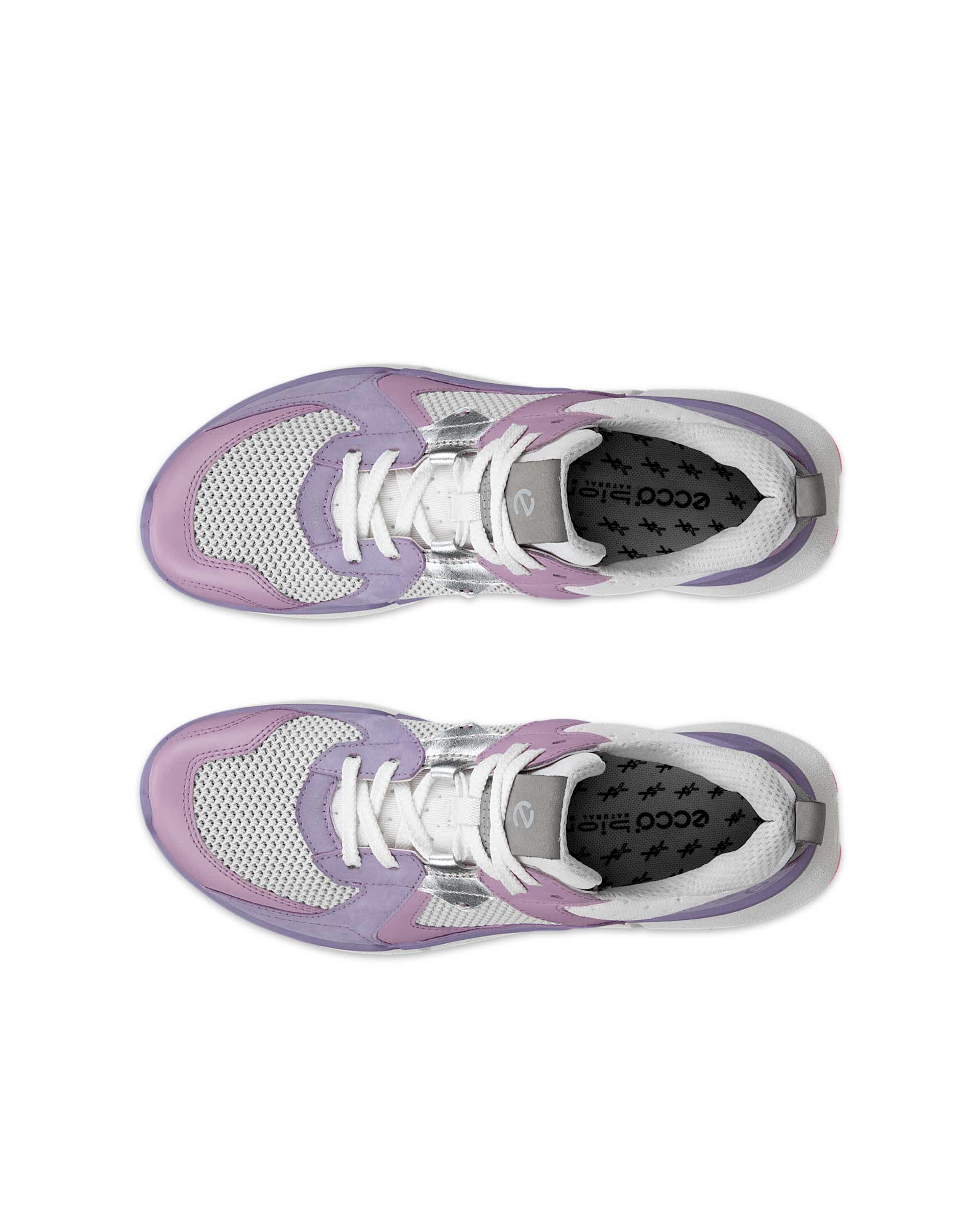 Women's ECCO® BIOM 2.2 Leather Sneaker - Purple - Top left pair