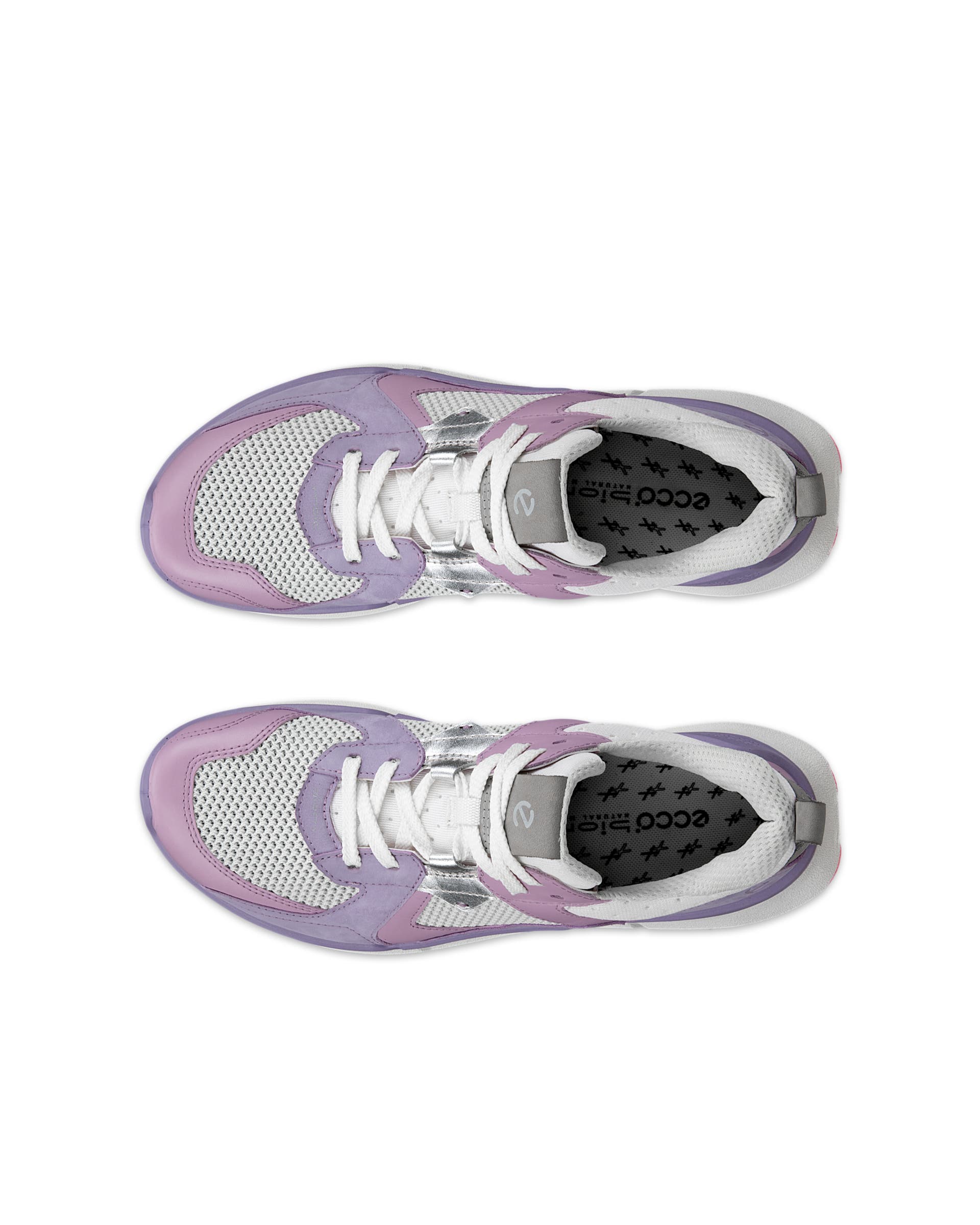 Women's ECCO® BIOM 2.2 Leather Sneaker - Purple - Top left pair