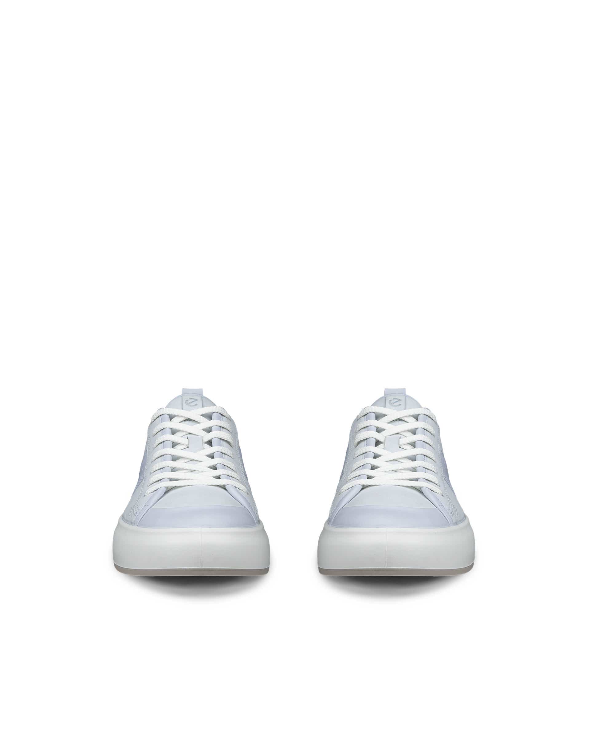 ECCO STREET ACE WOMENS ウィメンズ レザースニーカー - ブルー - Front pair