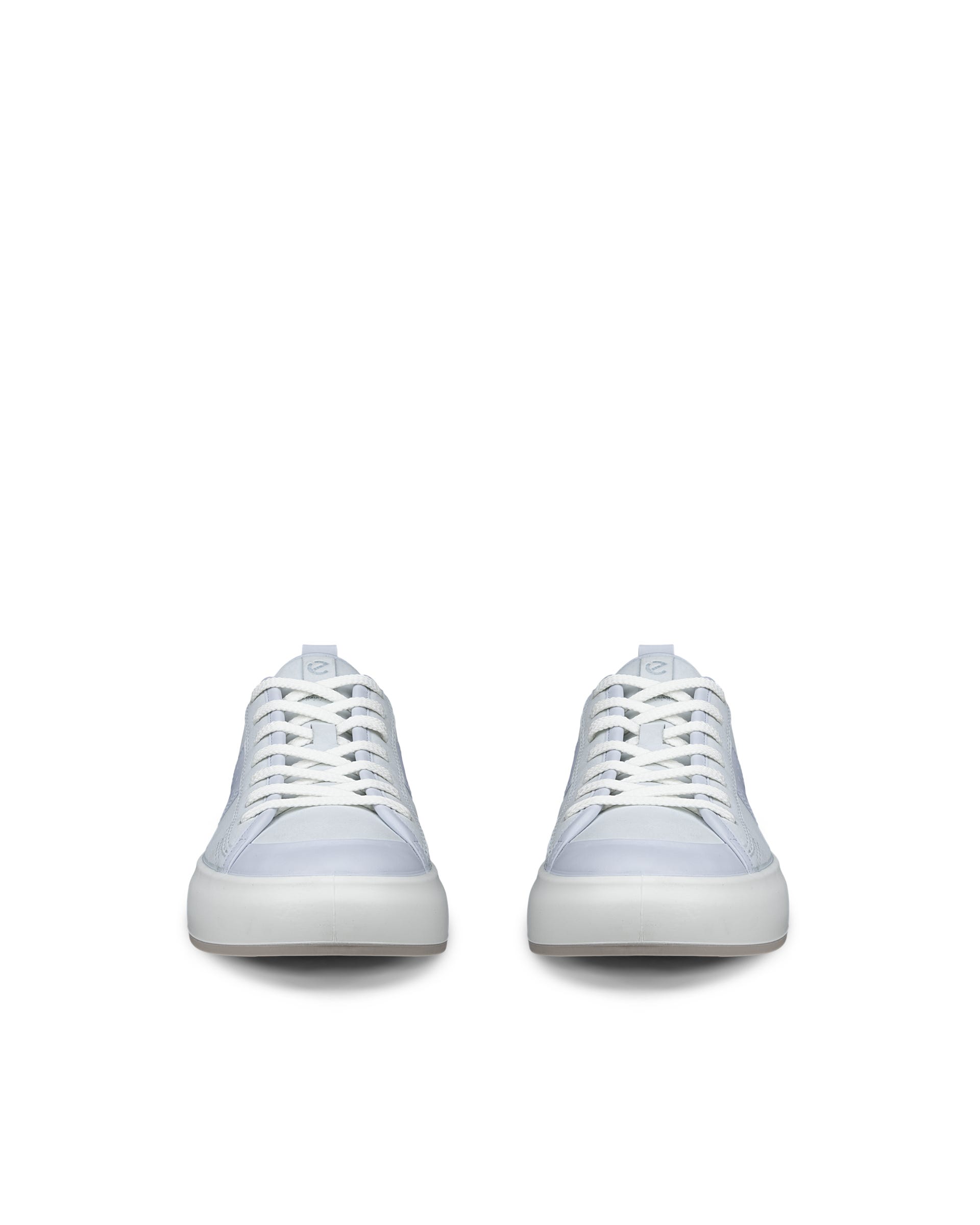 ECCO STREET ACE WOMENS ウィメンズ レザースニーカー - ブルー - Front pair