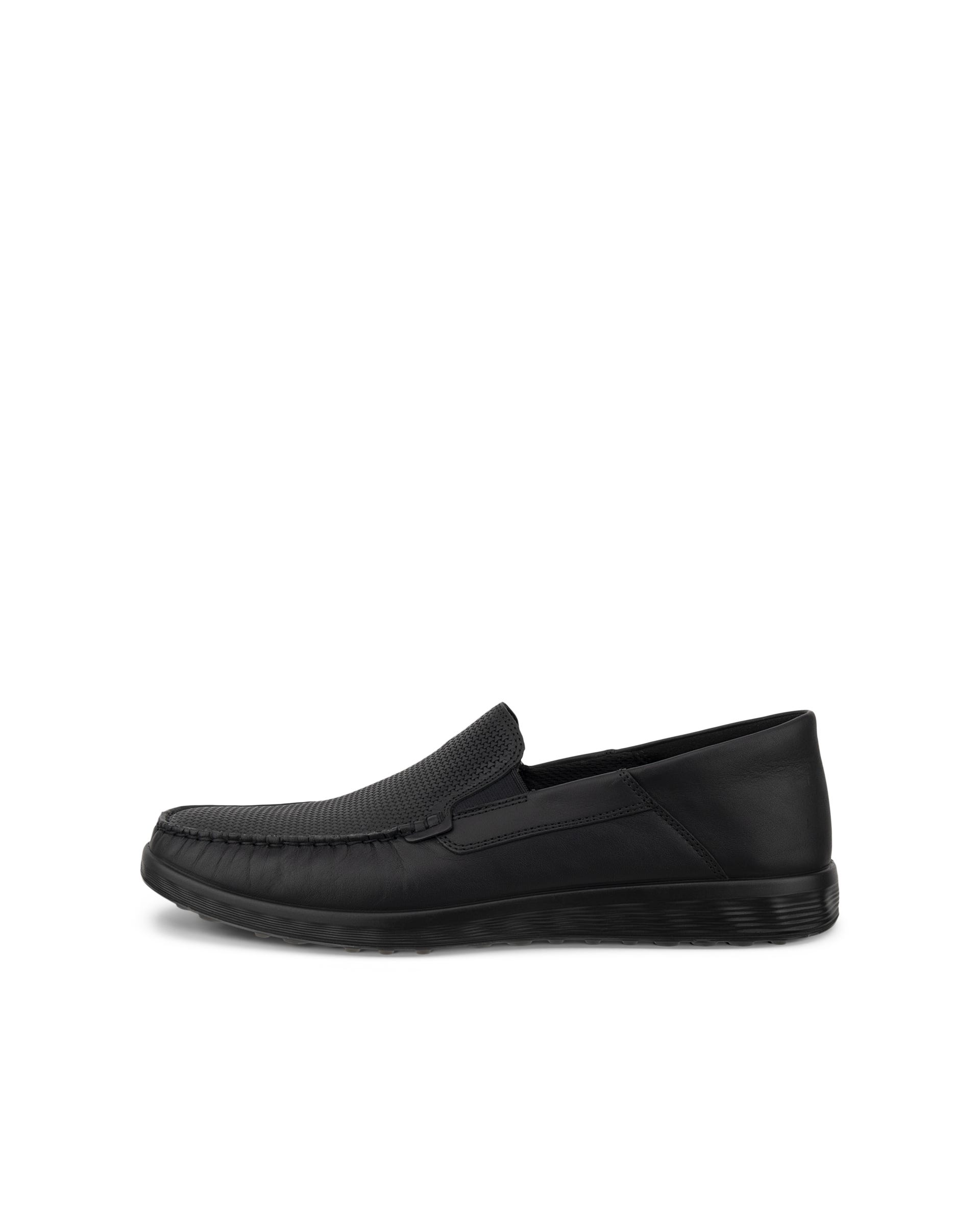 Men's ECCO® S LITE MOC Nubuck Loafer - Black - Outside