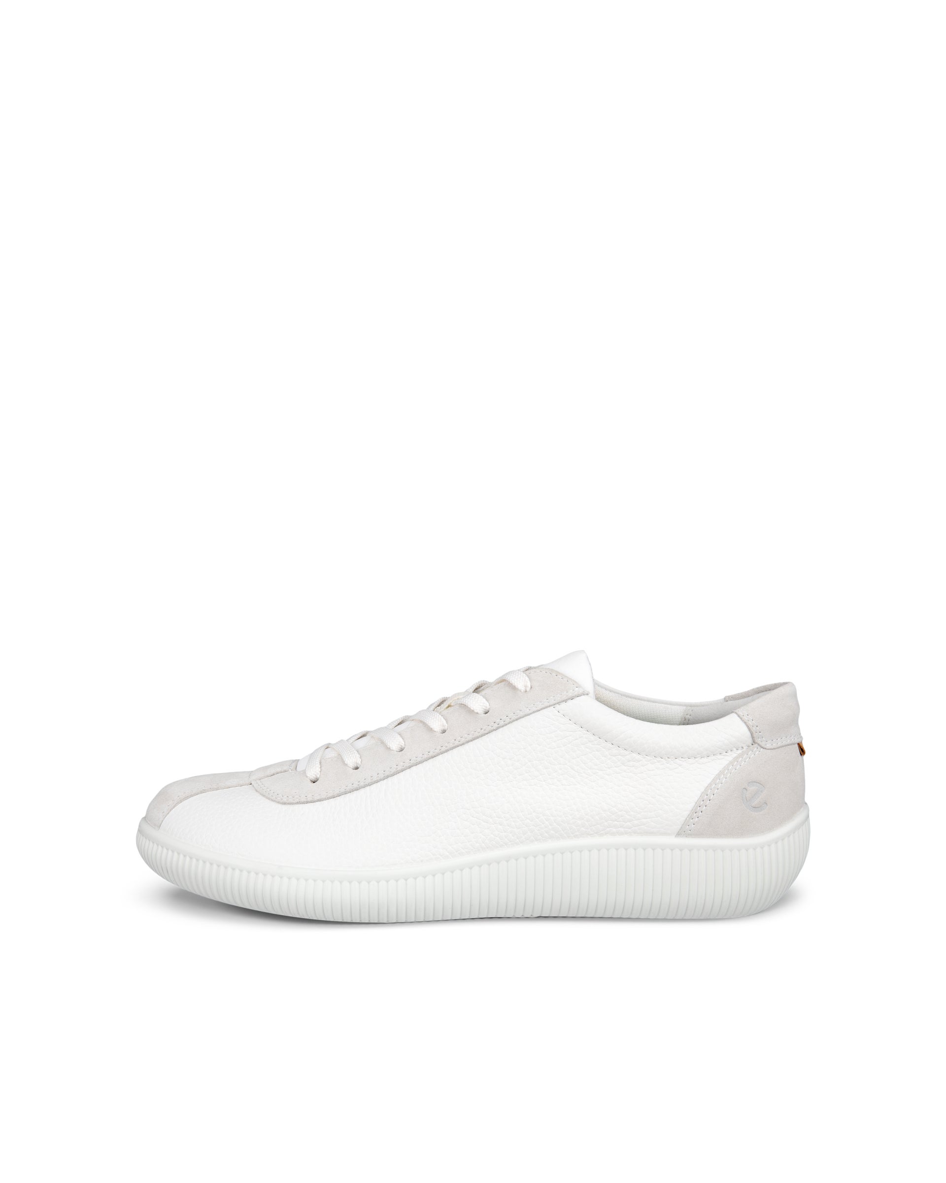 ECCO soft zero MEN メンズ レザースニーカー - ホワイト - Outside
