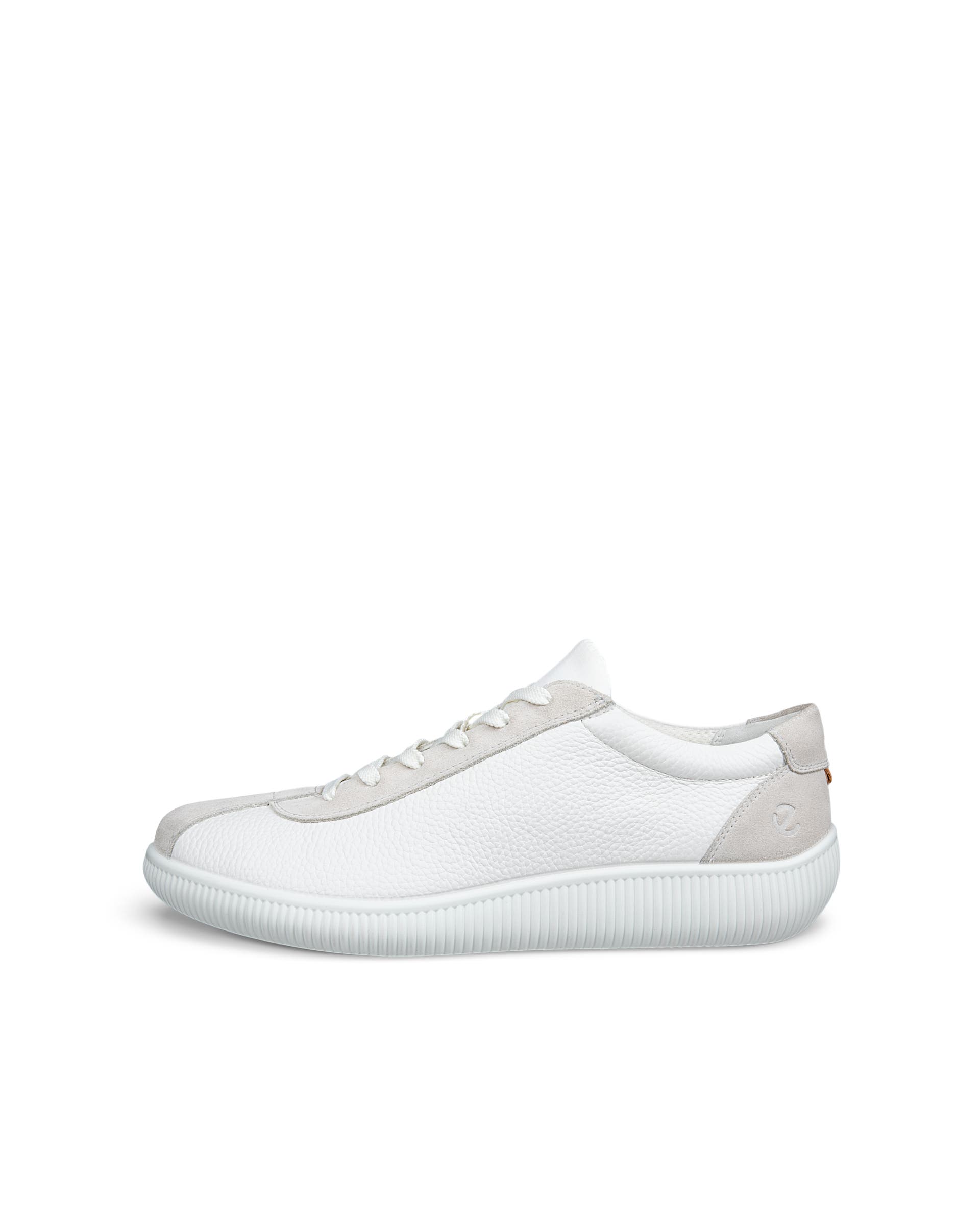ECCO soft zero MEN メンズ レザースニーカー - ホワイト - Outside