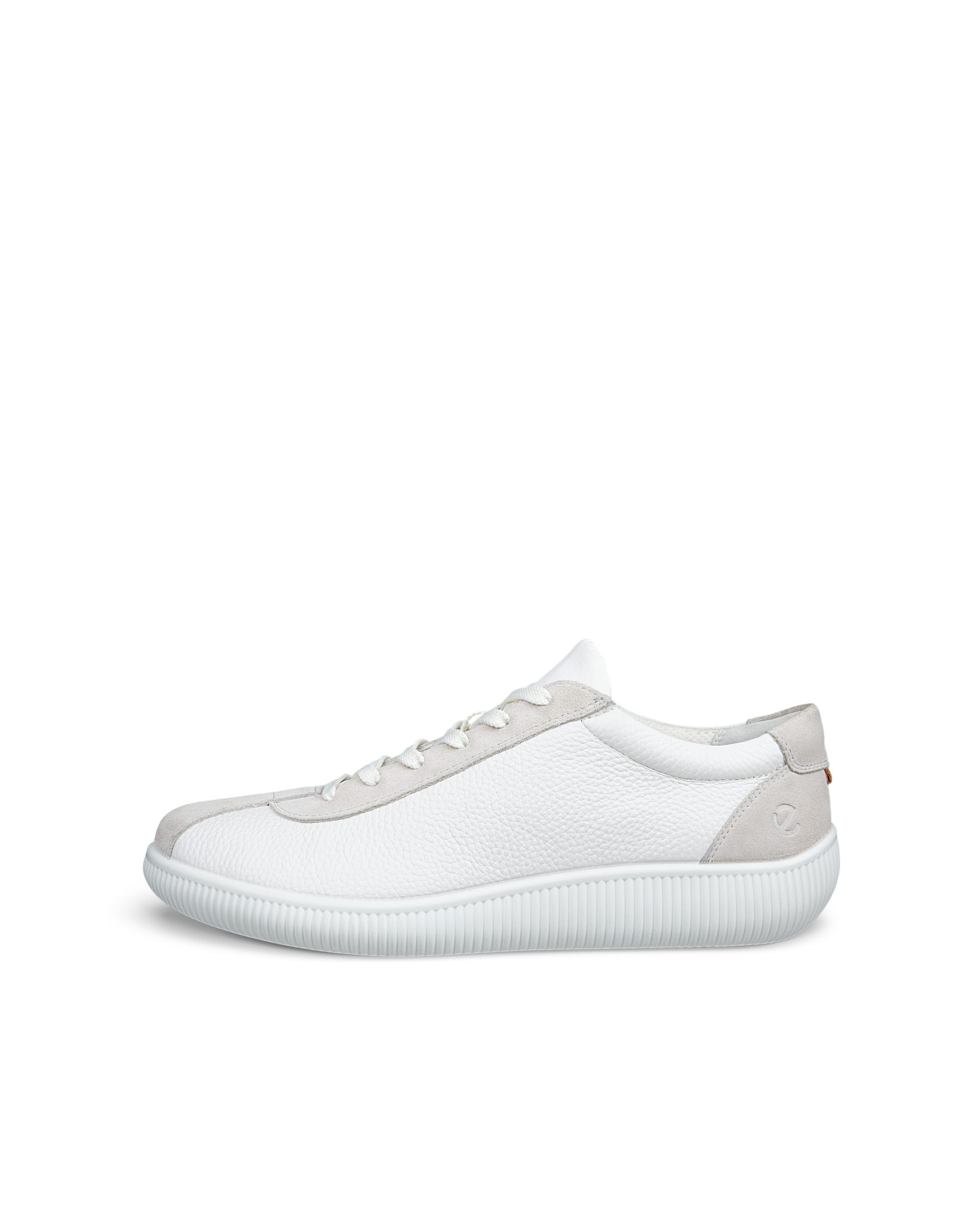 ECCO soft zero MEN メンズ レザースニーカー - ホワイト - Outside