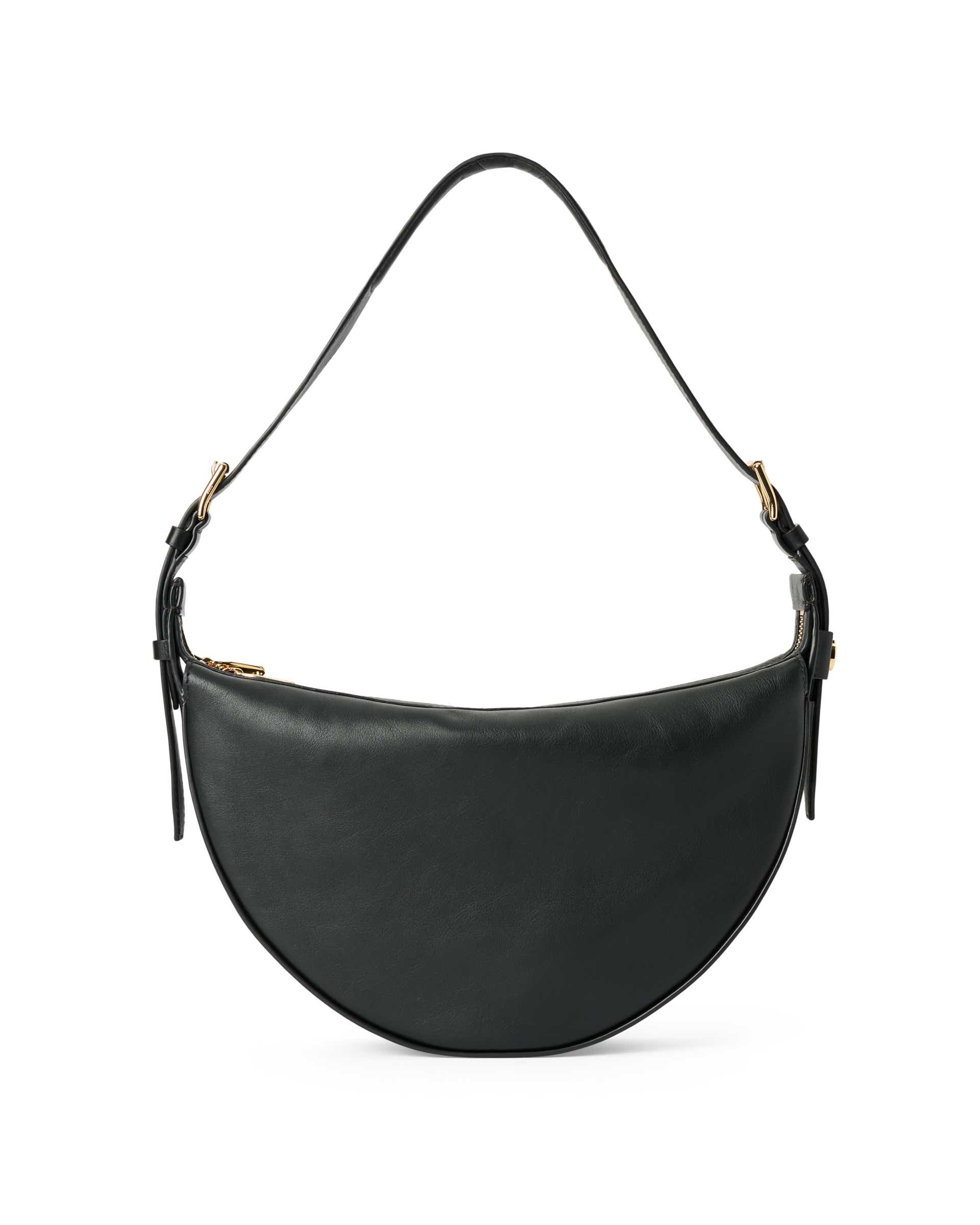 ECCO® FORTUNE Leather Shoulder Bag - Black - Back