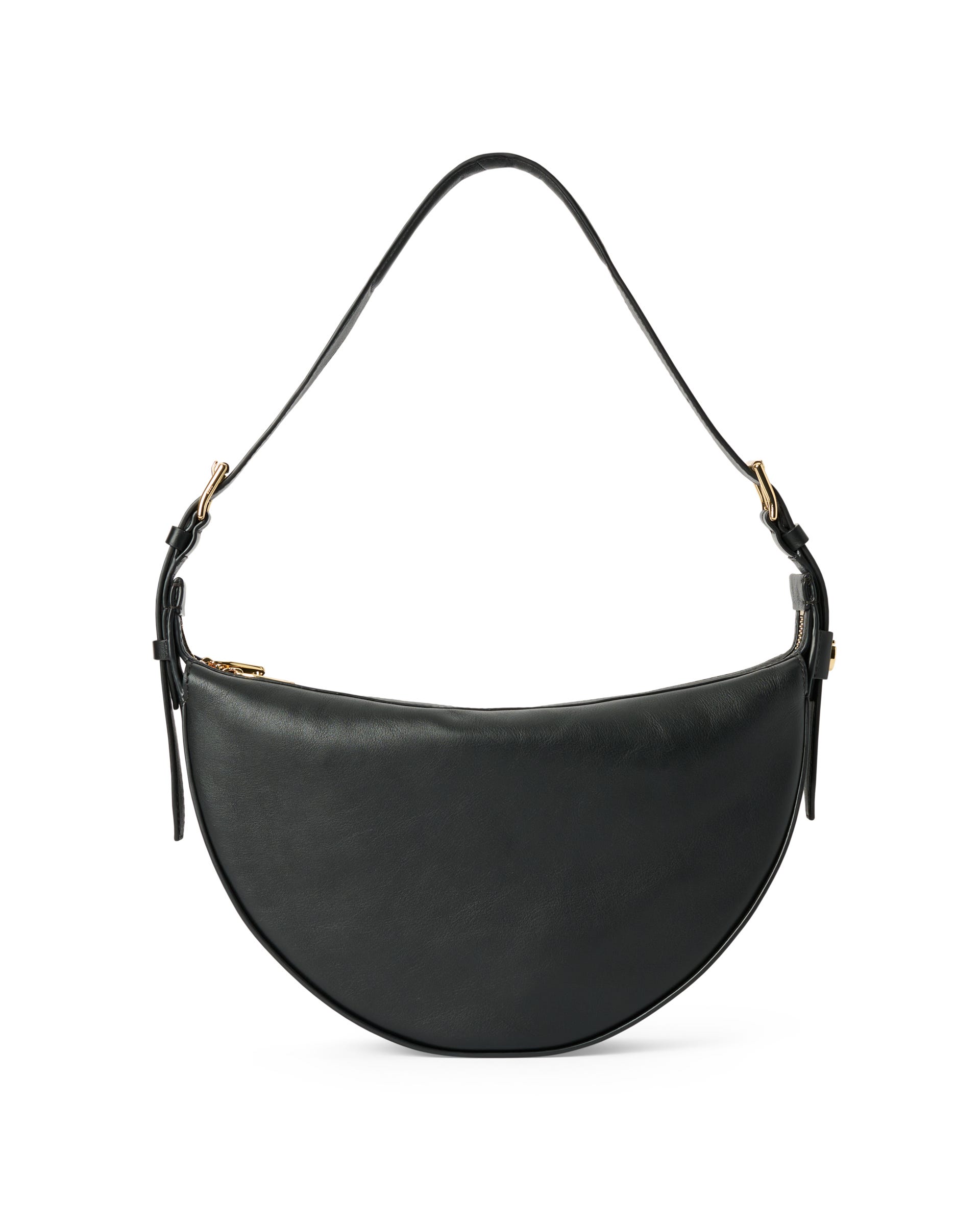 ECCO® FORTUNE Leather Shoulder Bag - Black - Back