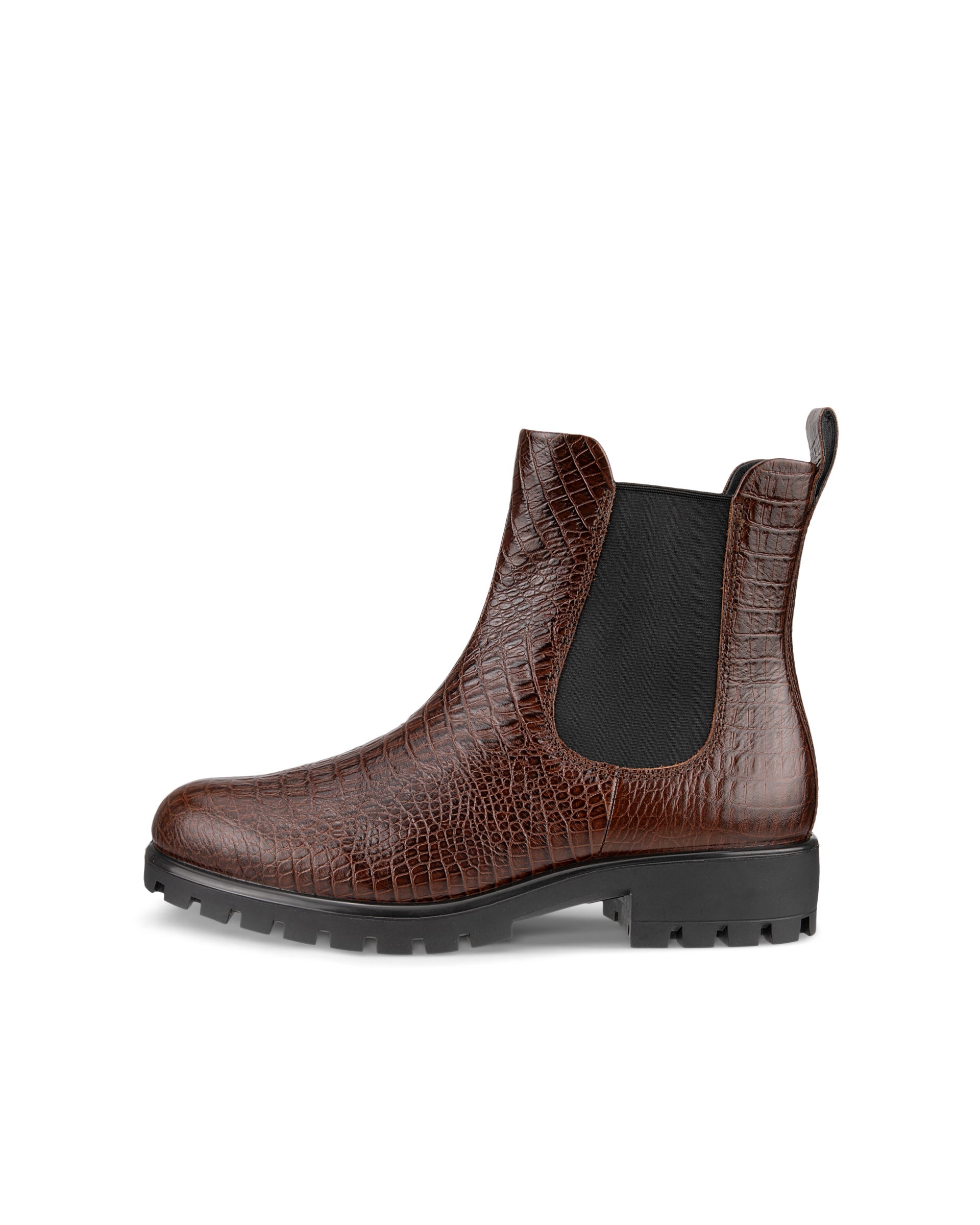 ECCO® Modtray botte Chelsea en cuir pour femme - Marron - Outside