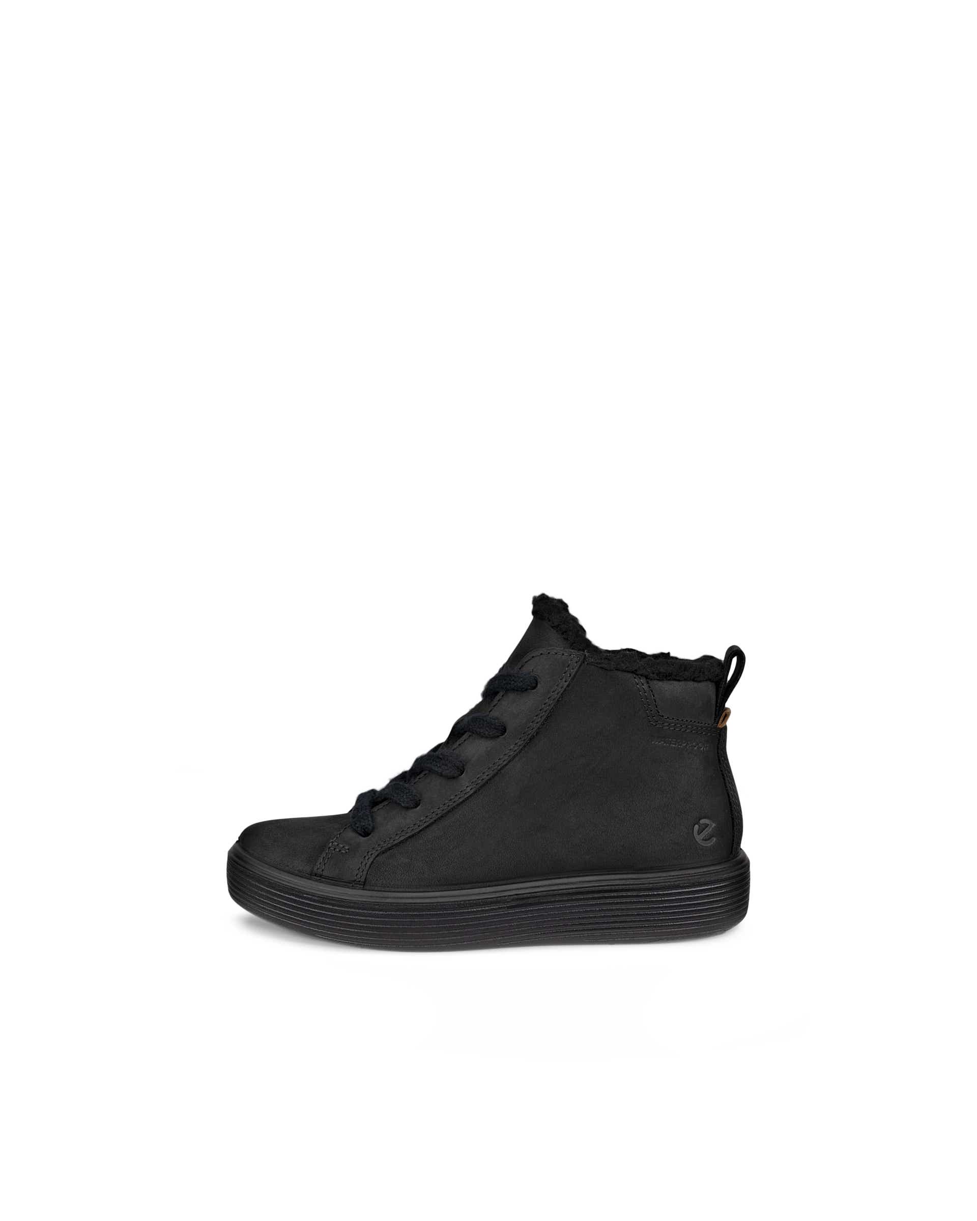 ECCO® SOFT 60 dječje vodootporne gležnjače od nubuka - Crna - Outside