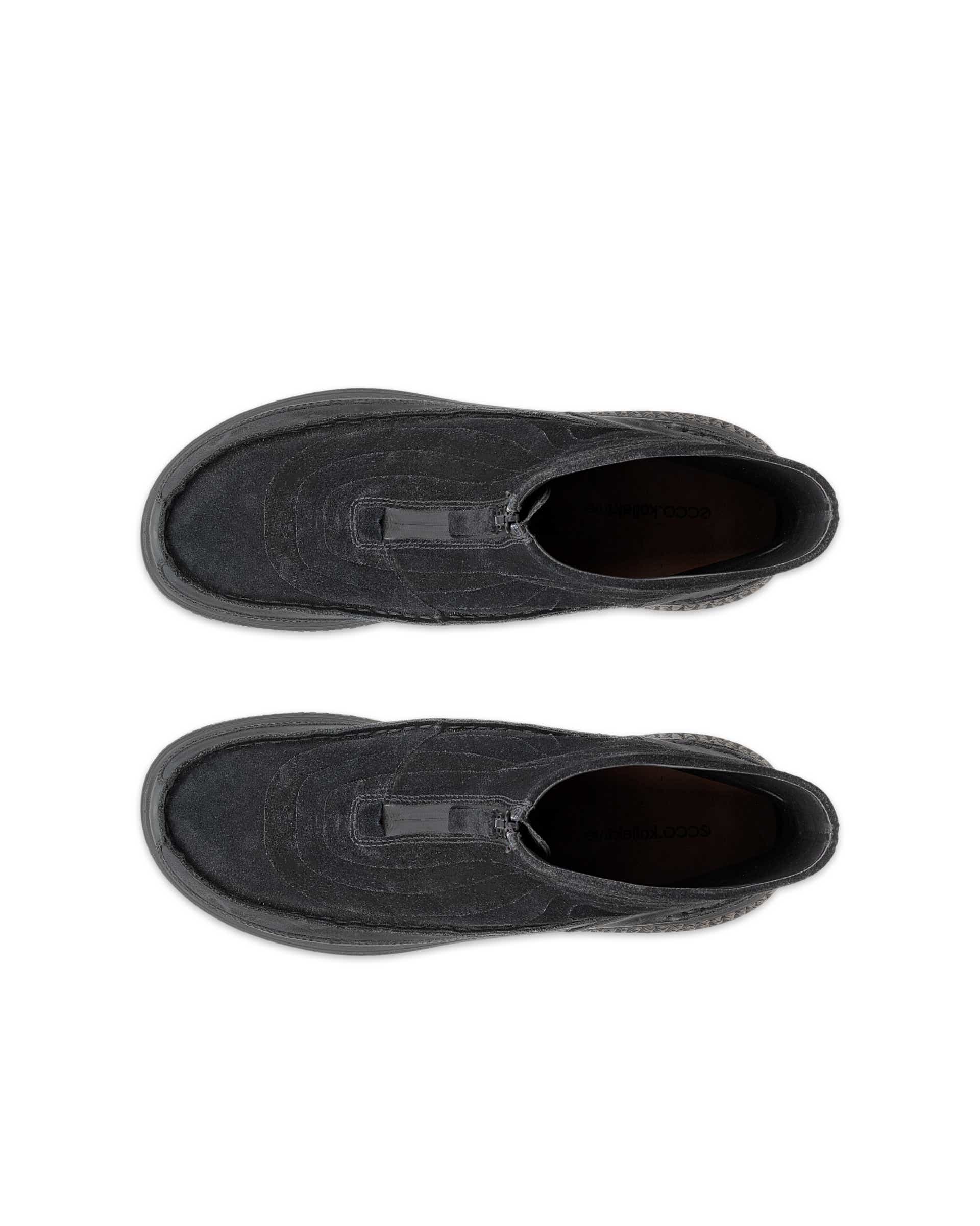 ECCO® WALKER 3.0 Herren Bootie aus Veloursleder mit Reißverschluss - Schwarz - Top left pair