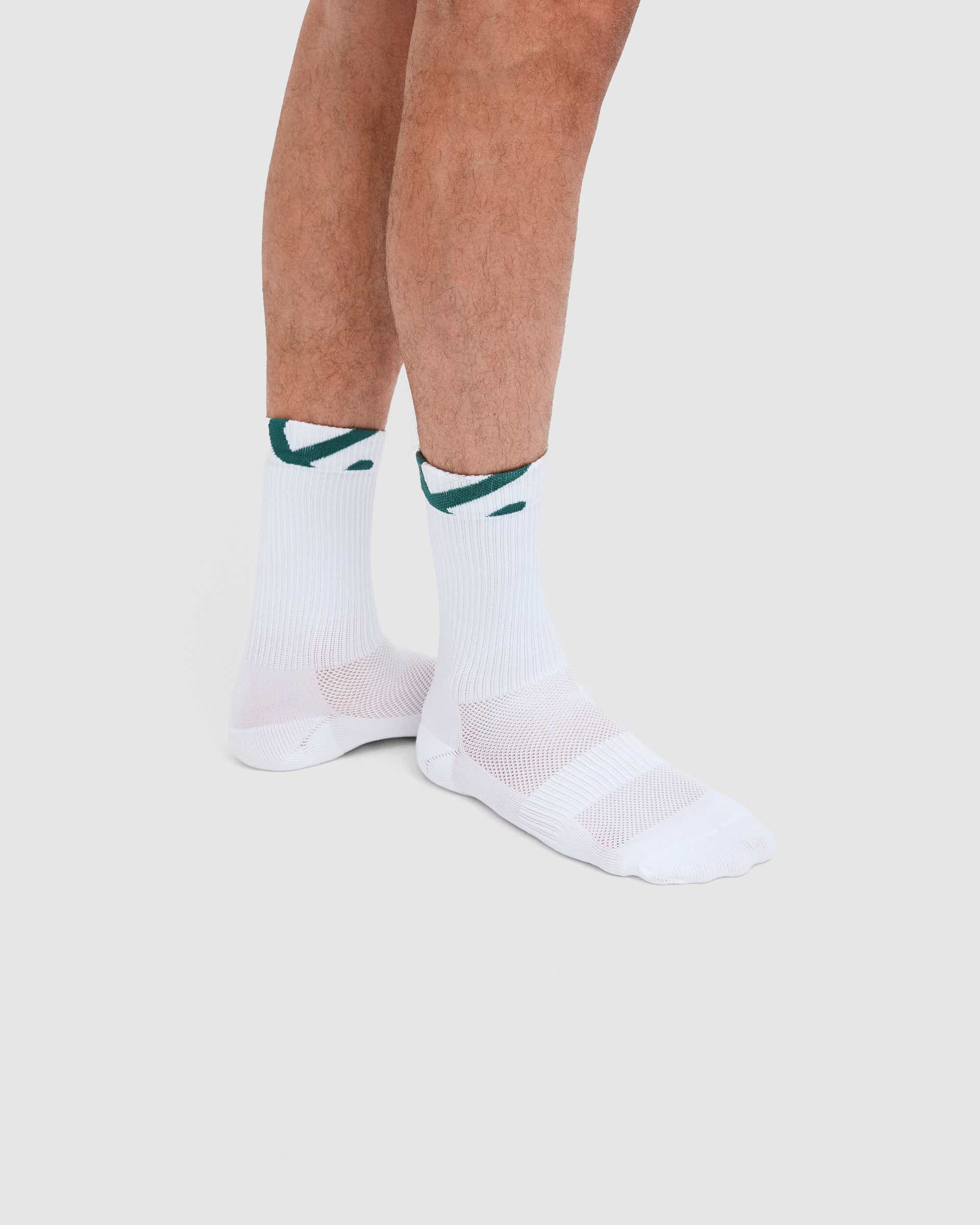 Meias 3/4 lã unisexo ECCO® ACTIVE EVERYDAY - Branco - Lifestyle image-1