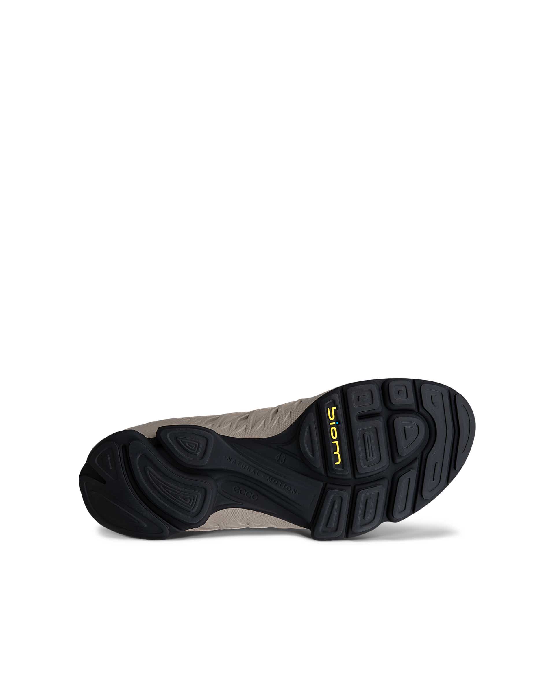 Męskie tekstylne buty outdoorowe Gore-Tex ECCO® BIOM AEX - Beżowy - Sole