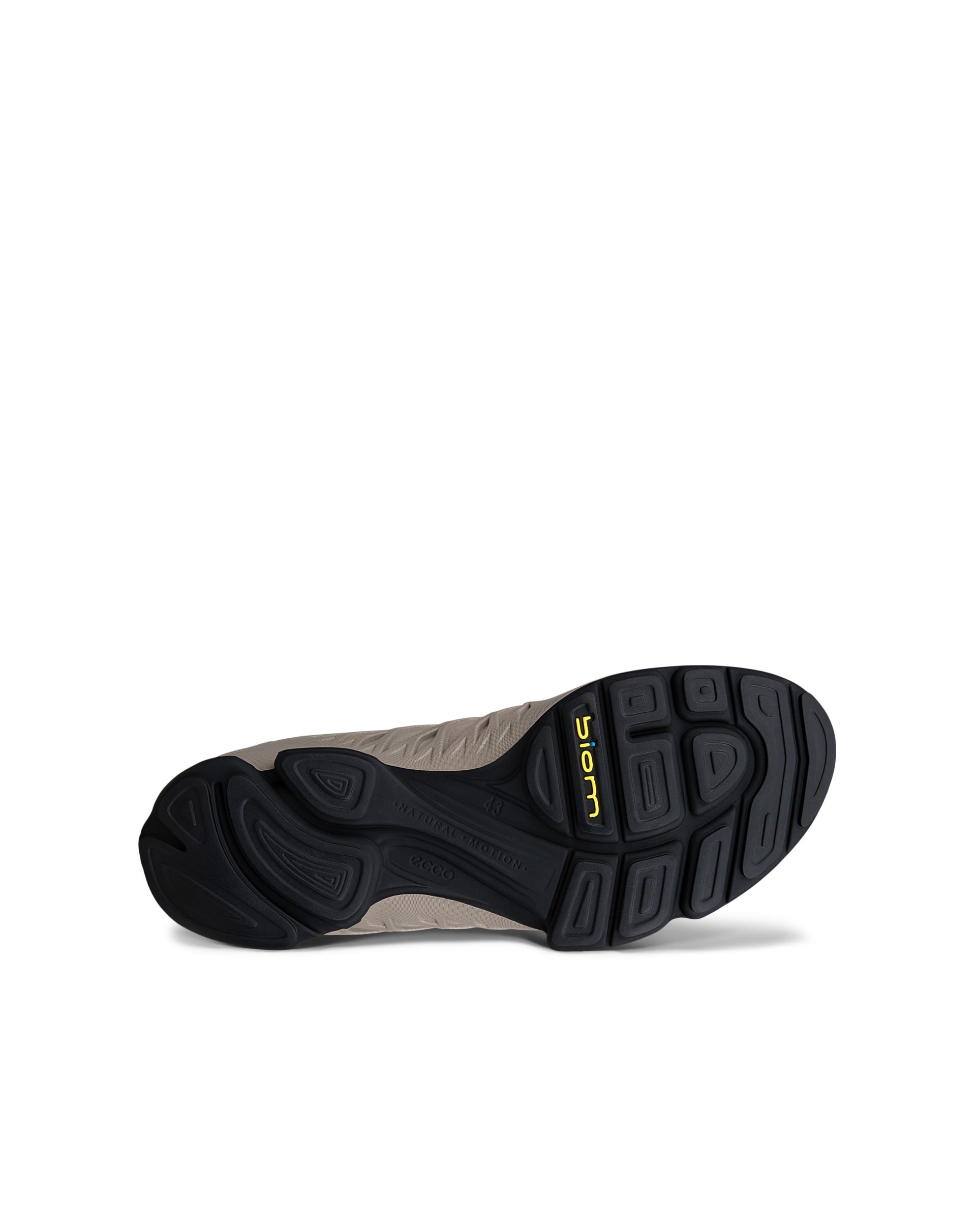 Męskie tekstylne buty outdoorowe Gore-Tex ECCO® BIOM AEX - Beżowy - Sole