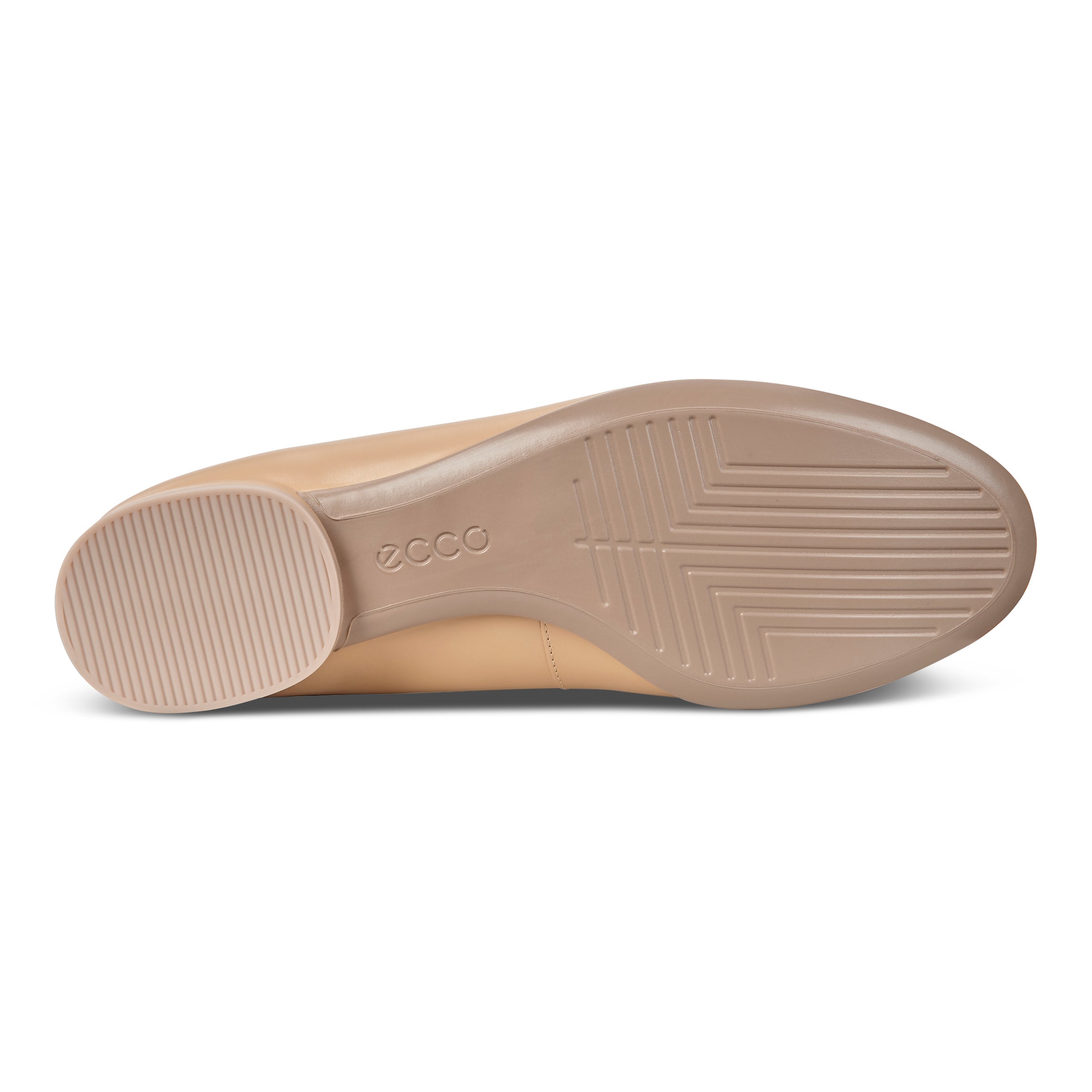 ECCO Anine ウィメンズ レザーバレリーナ - ベージュ - Sole