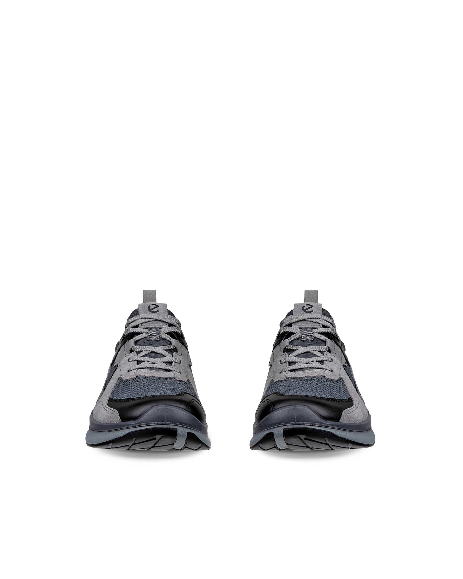 ECCO® BIOM 2.2 heren leren sneaker - Grijs - Front pair