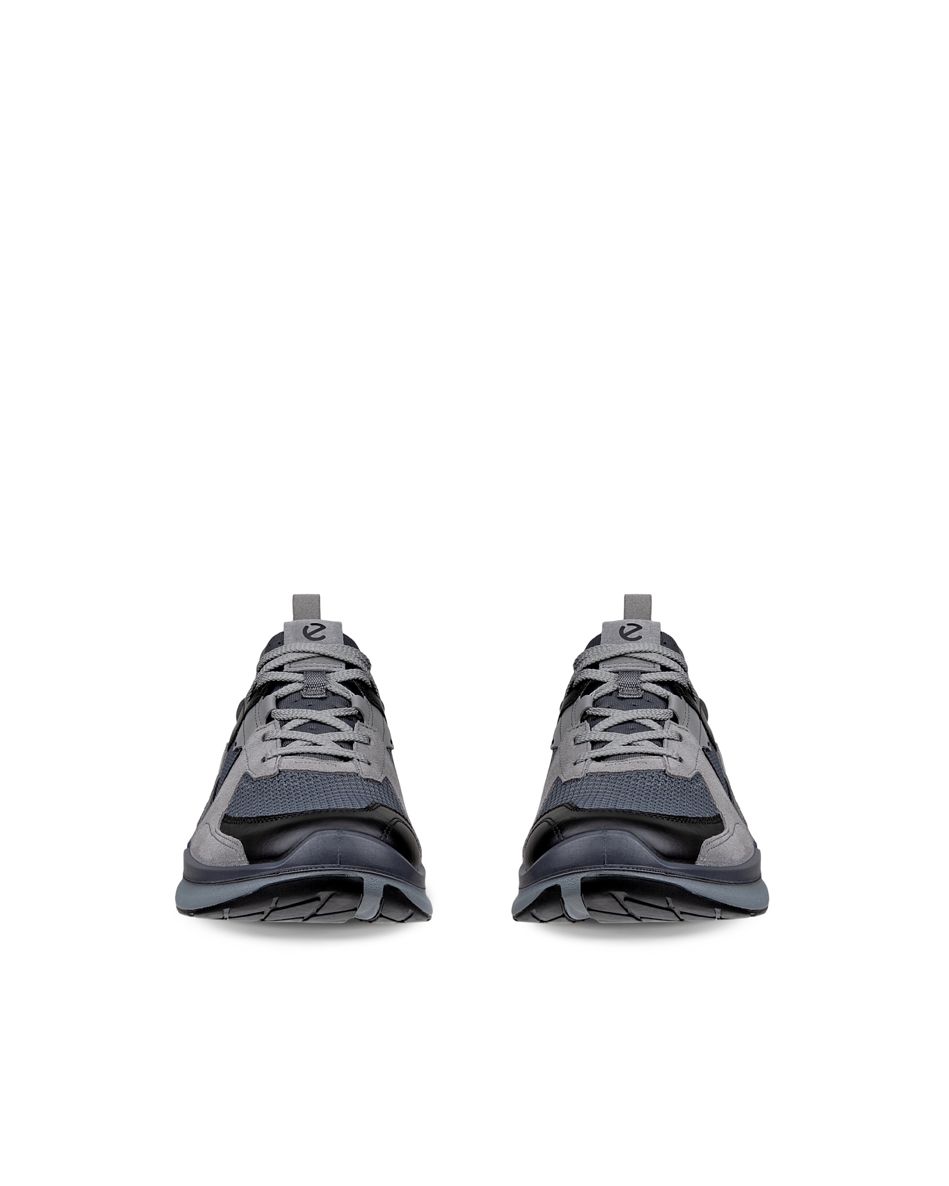 ECCO® BIOM 2.2 heren leren sneaker - Grijs - Front pair