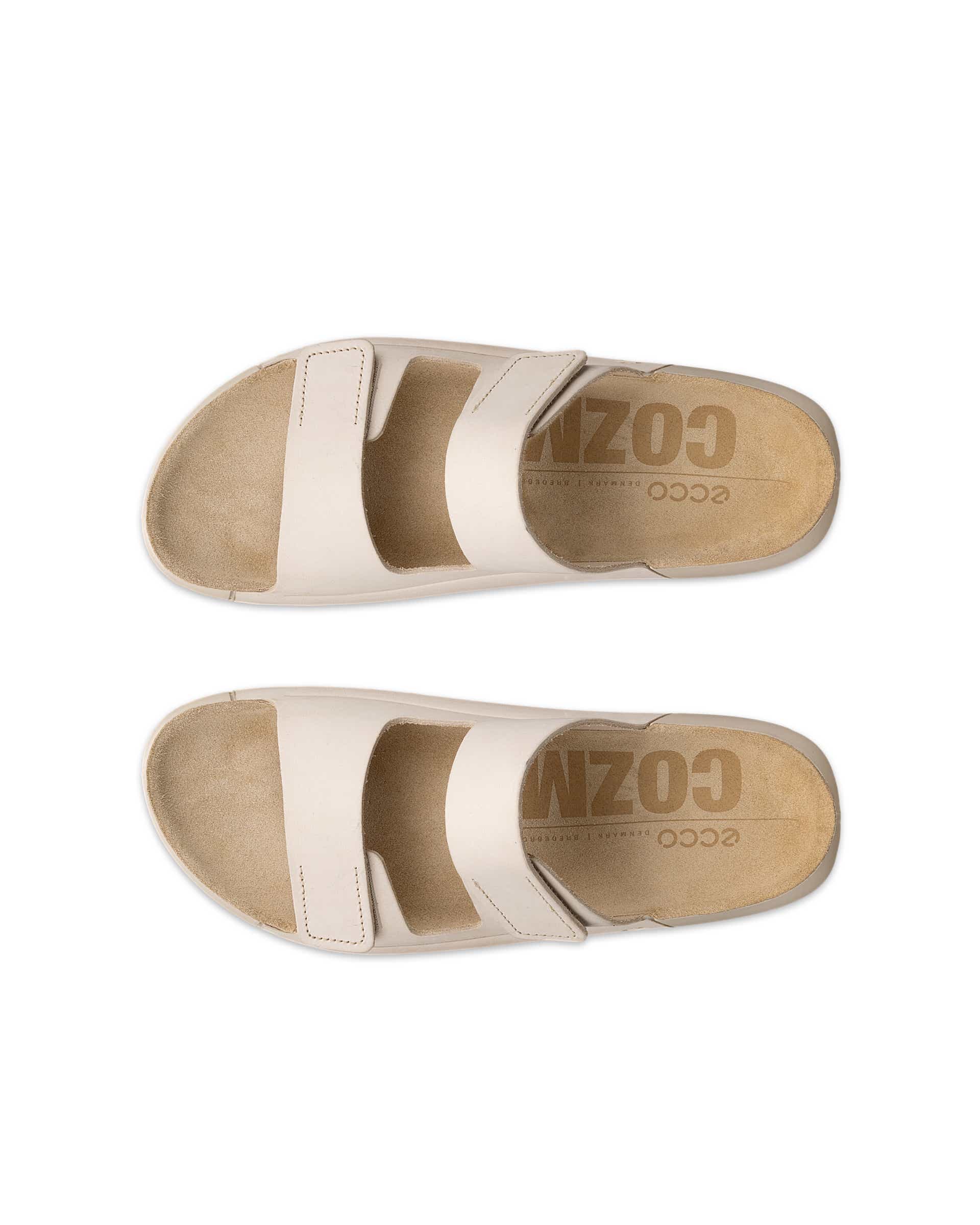 Dámské nubukové páskové sandály ECCO® Cozmo - Béžová - Top left pair