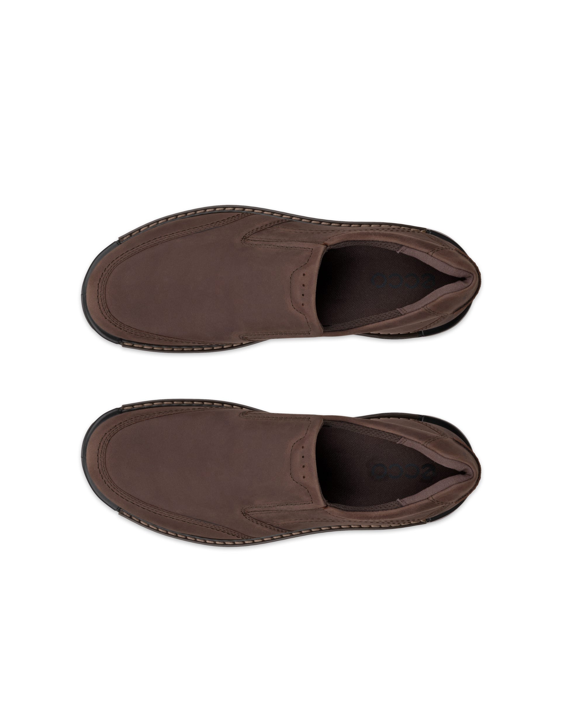 ECCO Men Fusion Slip-on Shoes - Brown - Top left pair