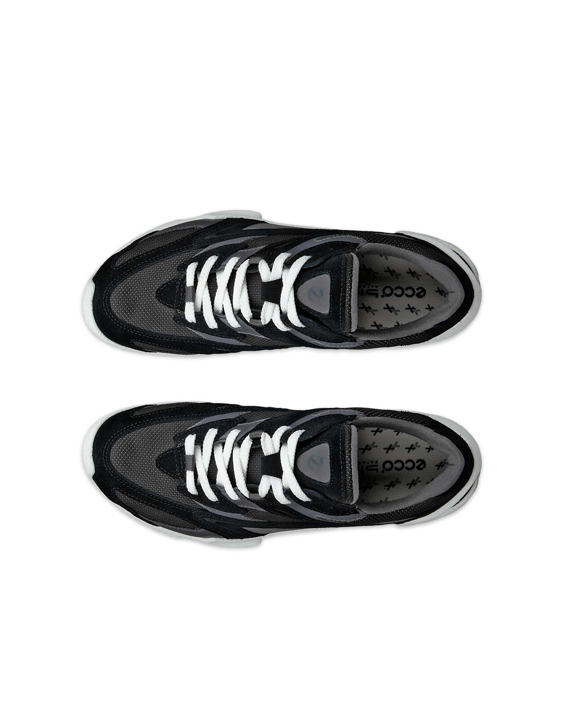 ECCO® BIOM C-TRAIL Damen Sneaker aus Veloursleder - Schwarz - Top left pair