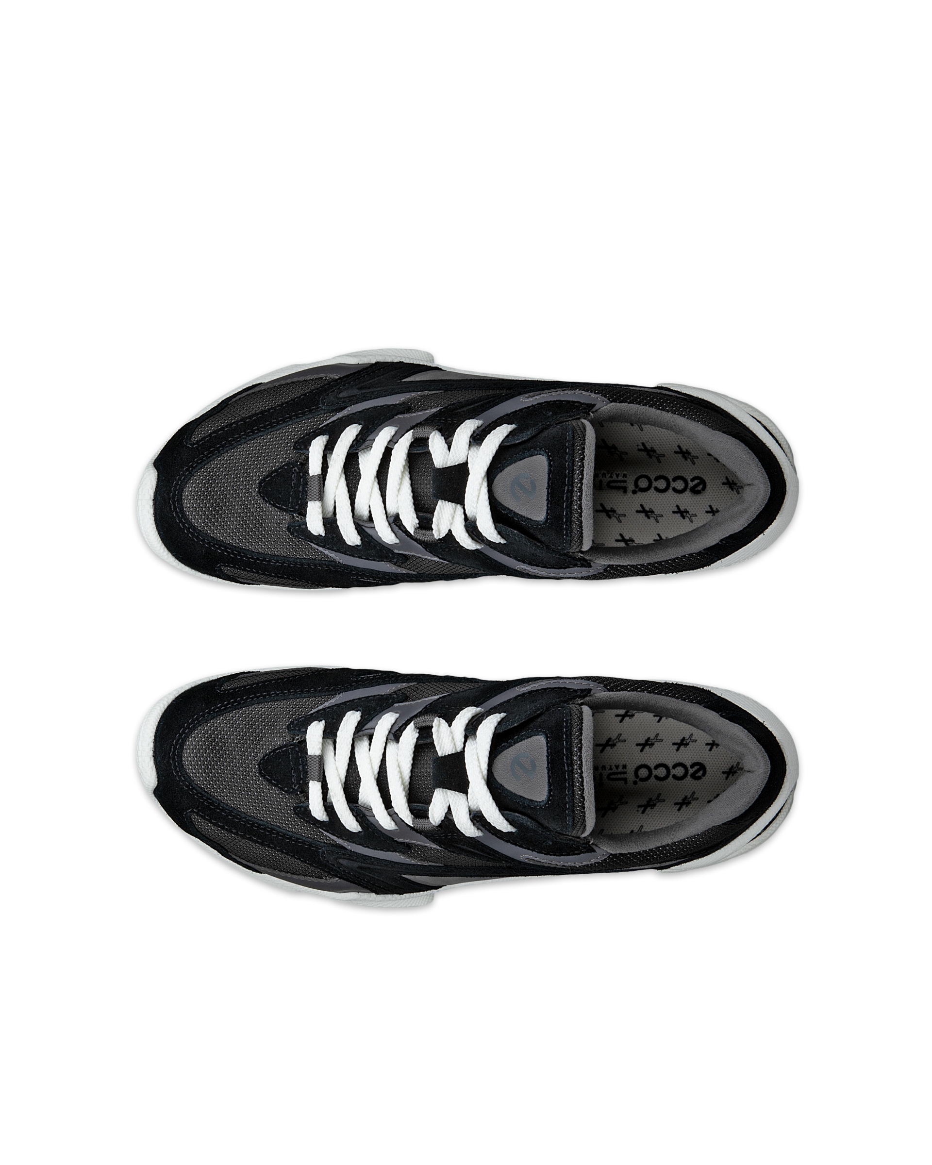 ECCO® BIOM C-TRAIL Damen Sneaker aus Veloursleder - Schwarz - Top left pair