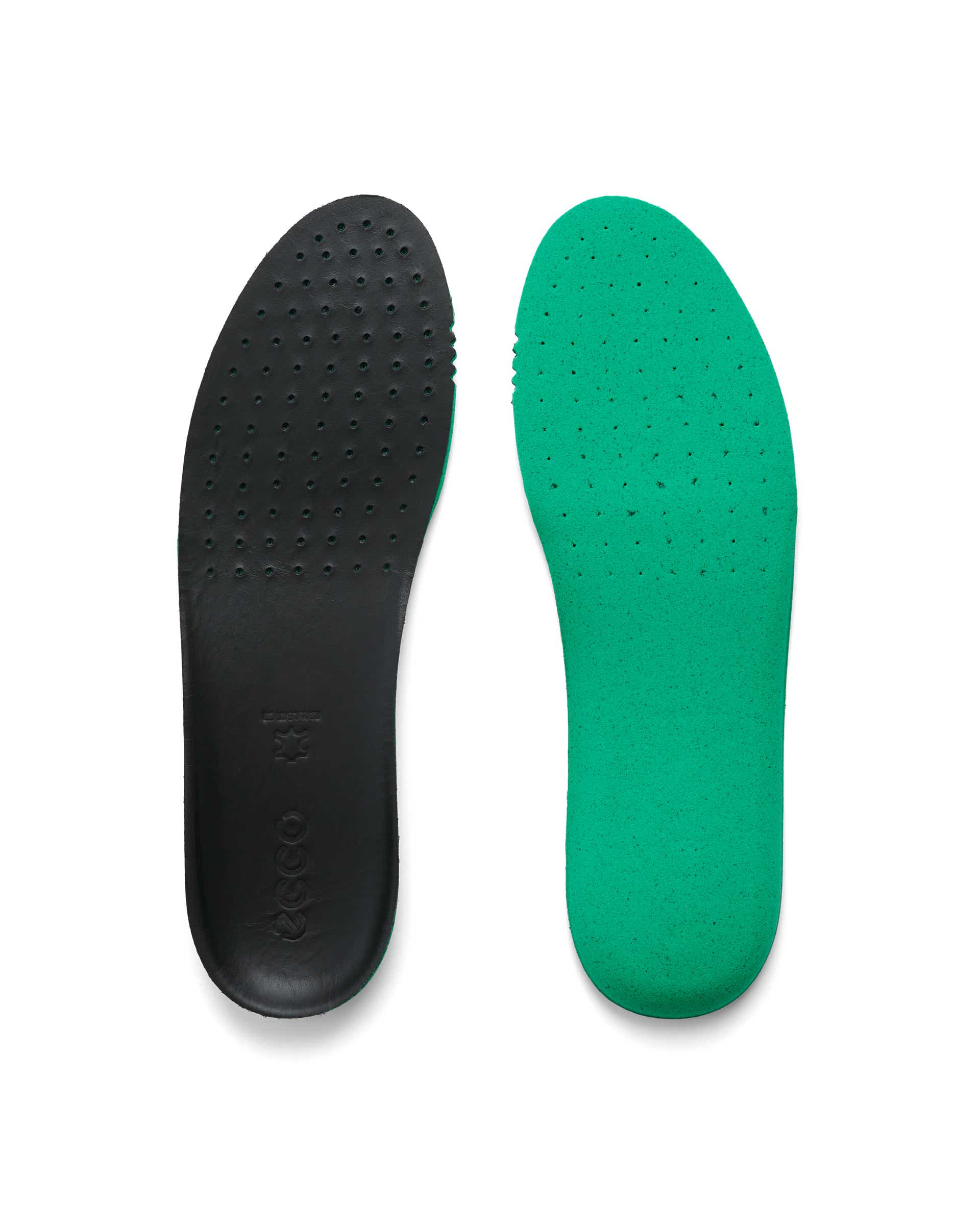 ECCO® nahast sisetald naistele - Must - Detail-1