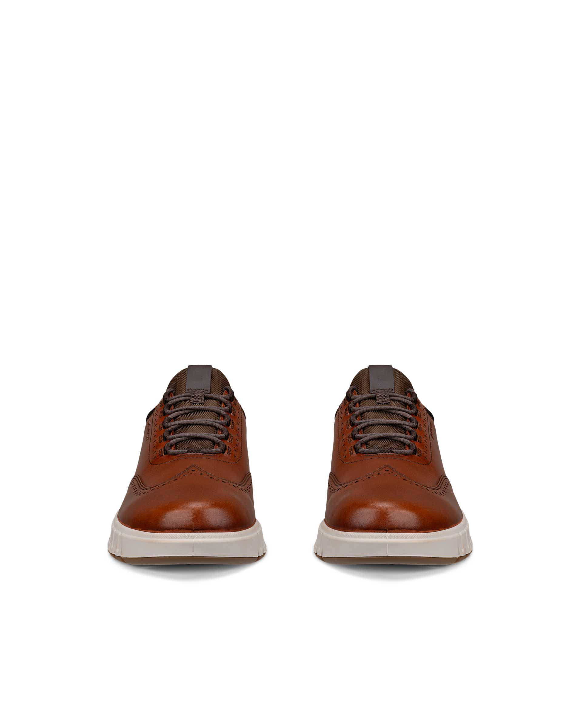 ECCO® GRUUV STUDIO muške kožne cipele Gore-Tex bez vezica - Smeđa - Front pair