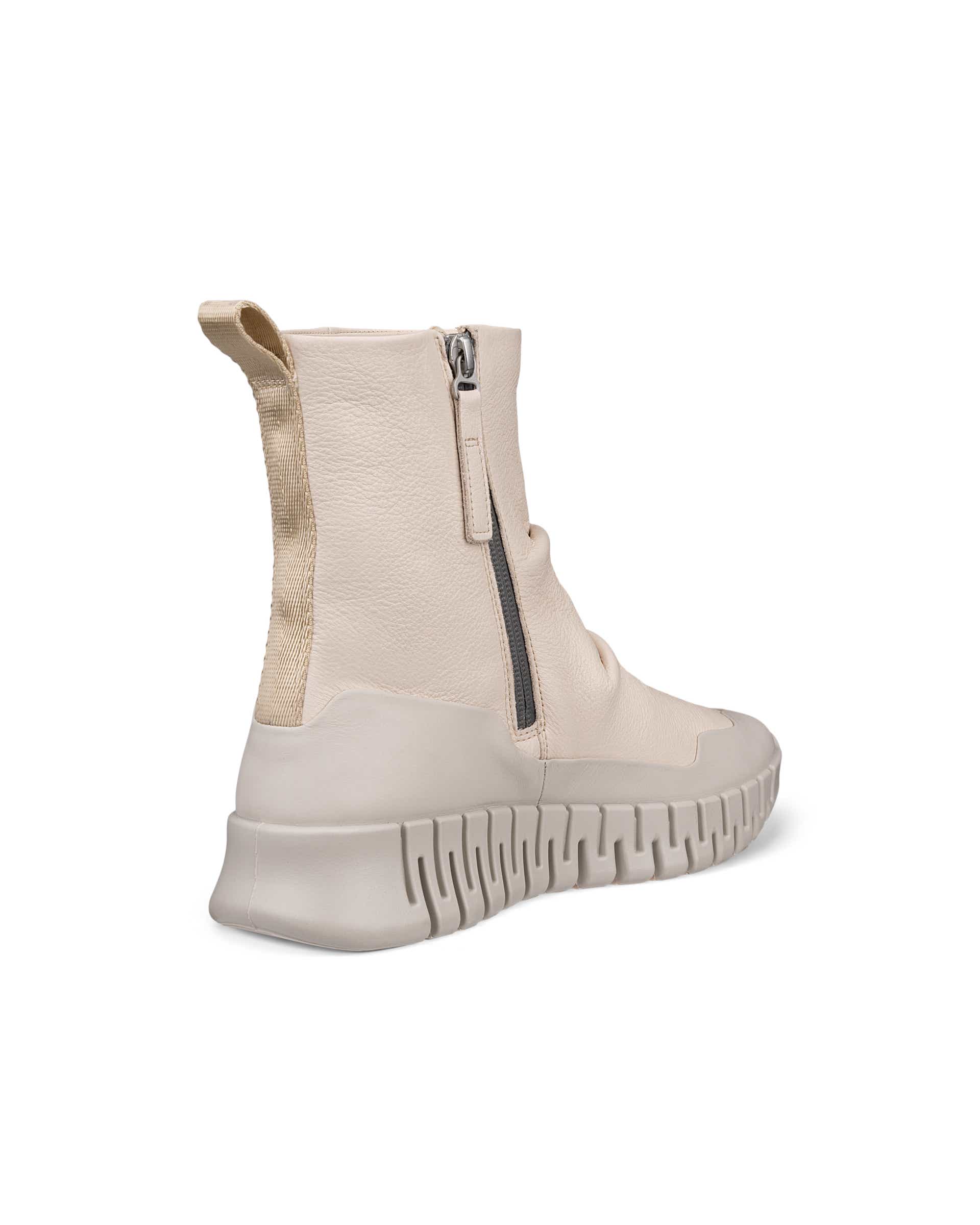 ECCO® Gruuv Dames halfhoge leren laars - Beige - Back