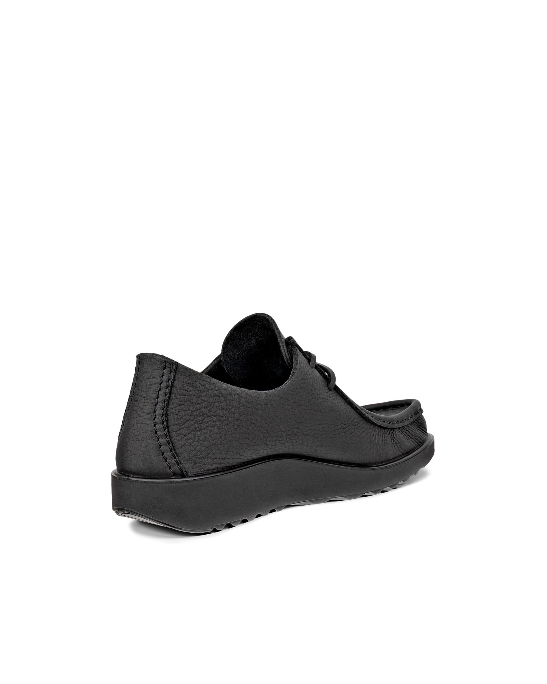 ECCO® JOKE lædersko med snørebånd til herrer - Sort - Back