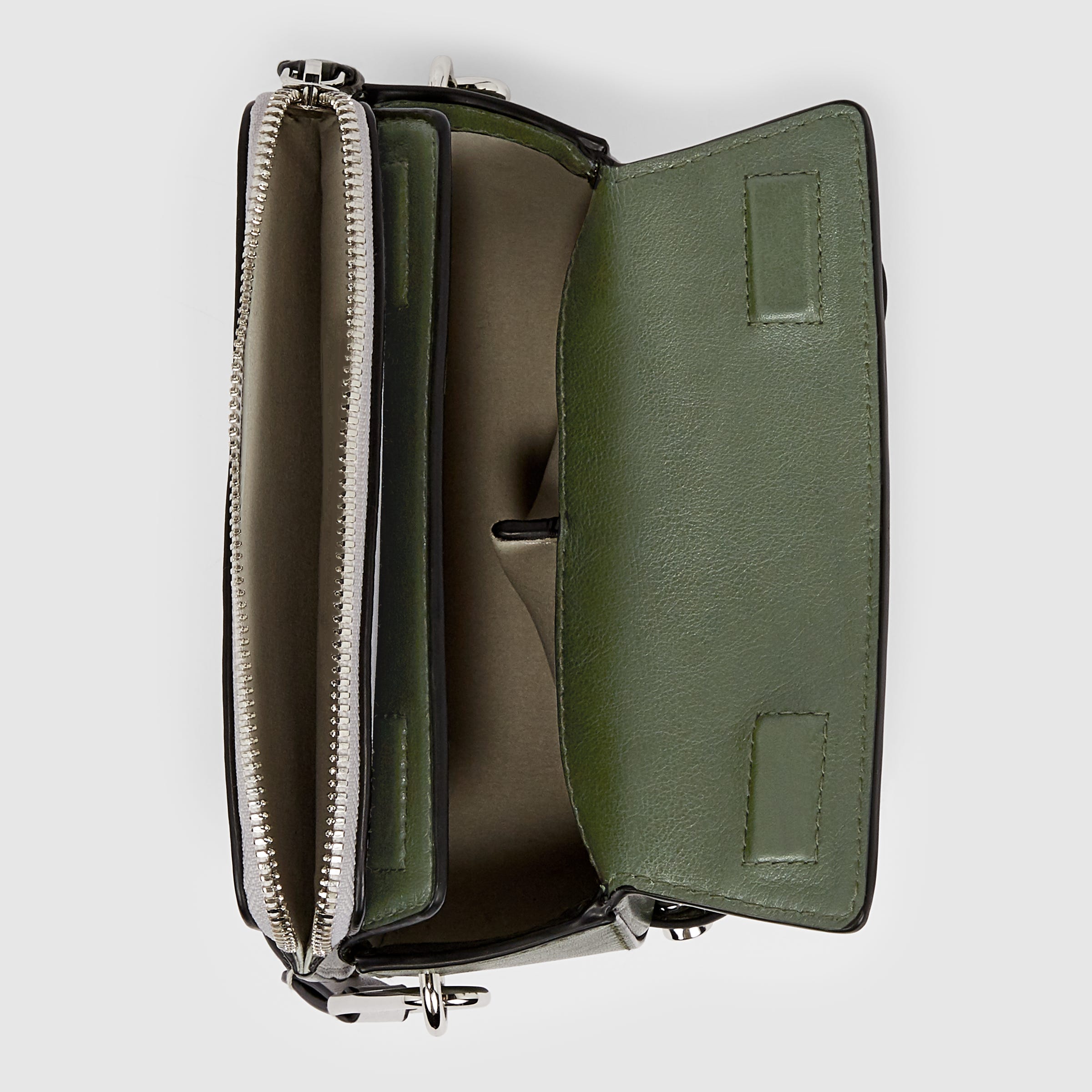 ECCO® E-Spot Leather Saddle Bag - Green - Birdeye