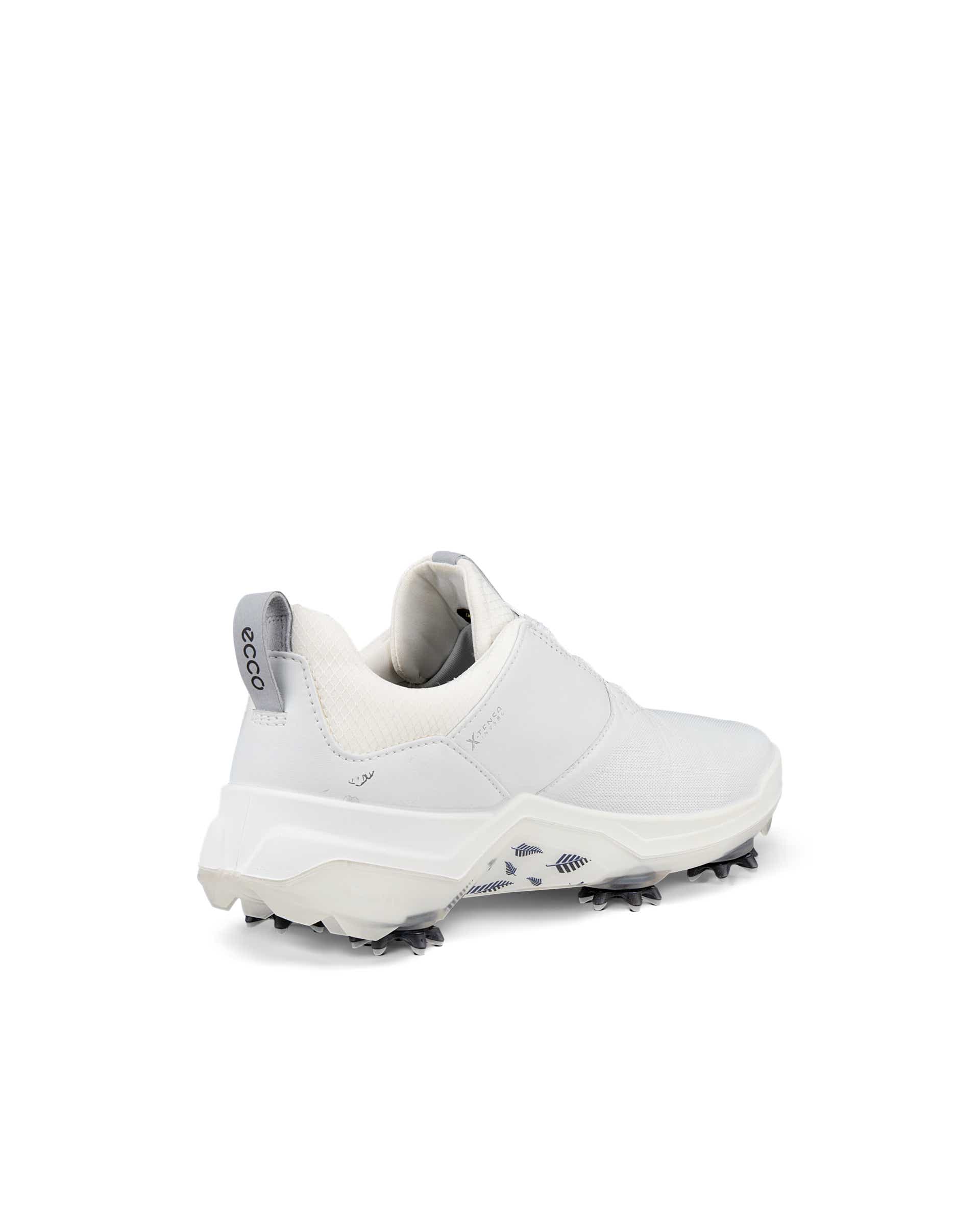 Ladies ECCO® Golf Biom G5 Leather Gore-Tex Cleats - White - Back