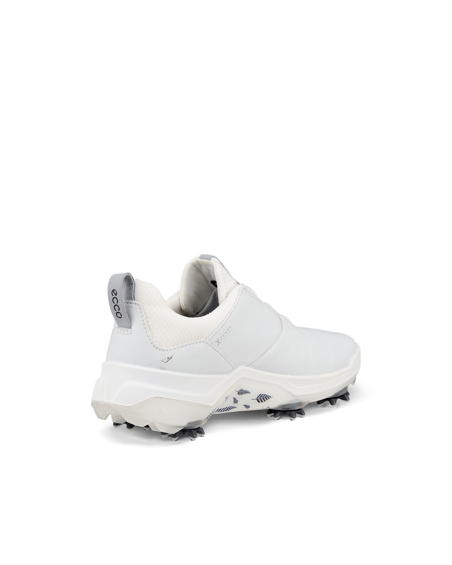 Ladies ECCO® Golf Biom G5 Leather Gore-Tex Cleats - White - Back