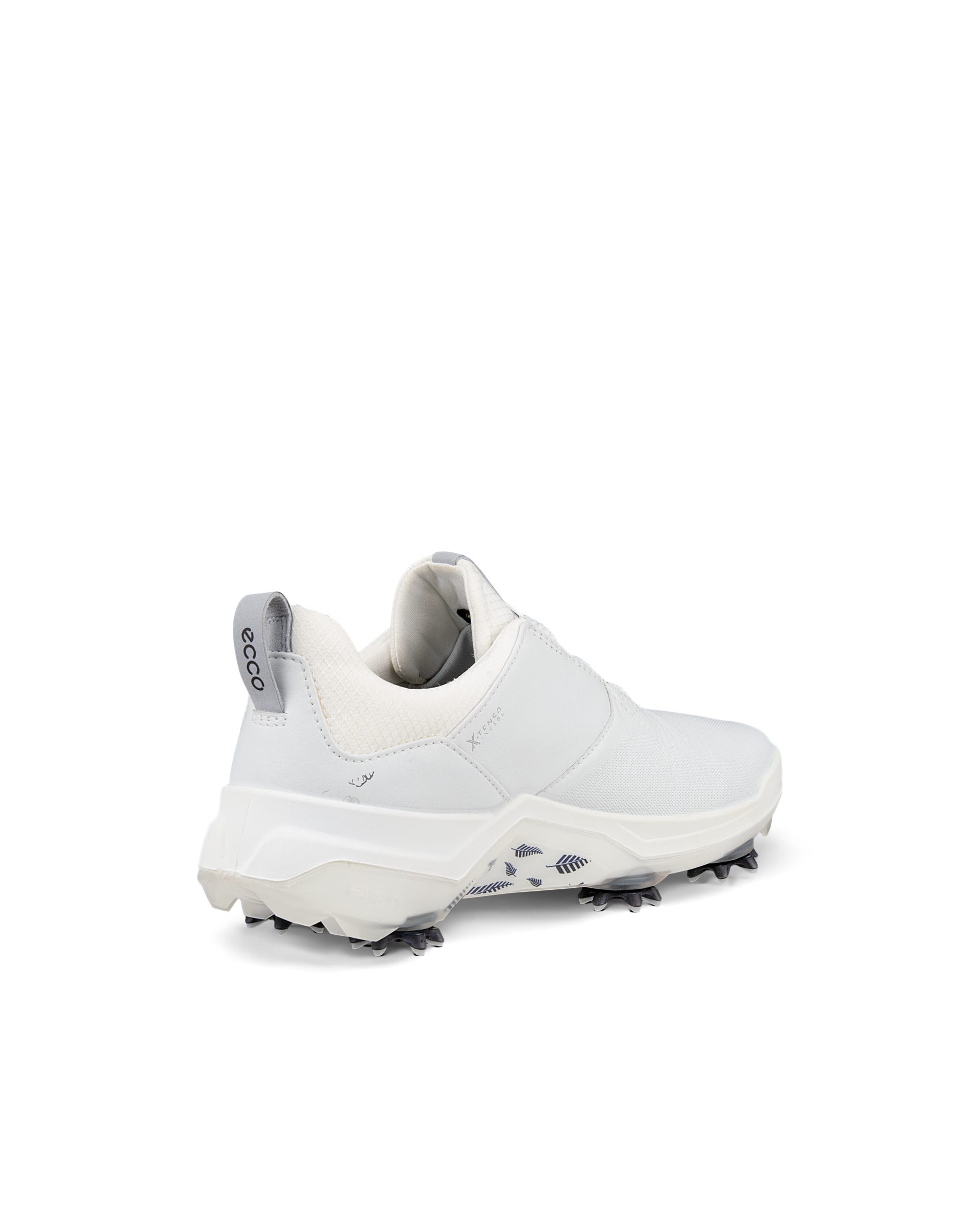 Ladies ECCO® Golf Biom G5 Leather Gore-Tex Cleats - White - Back