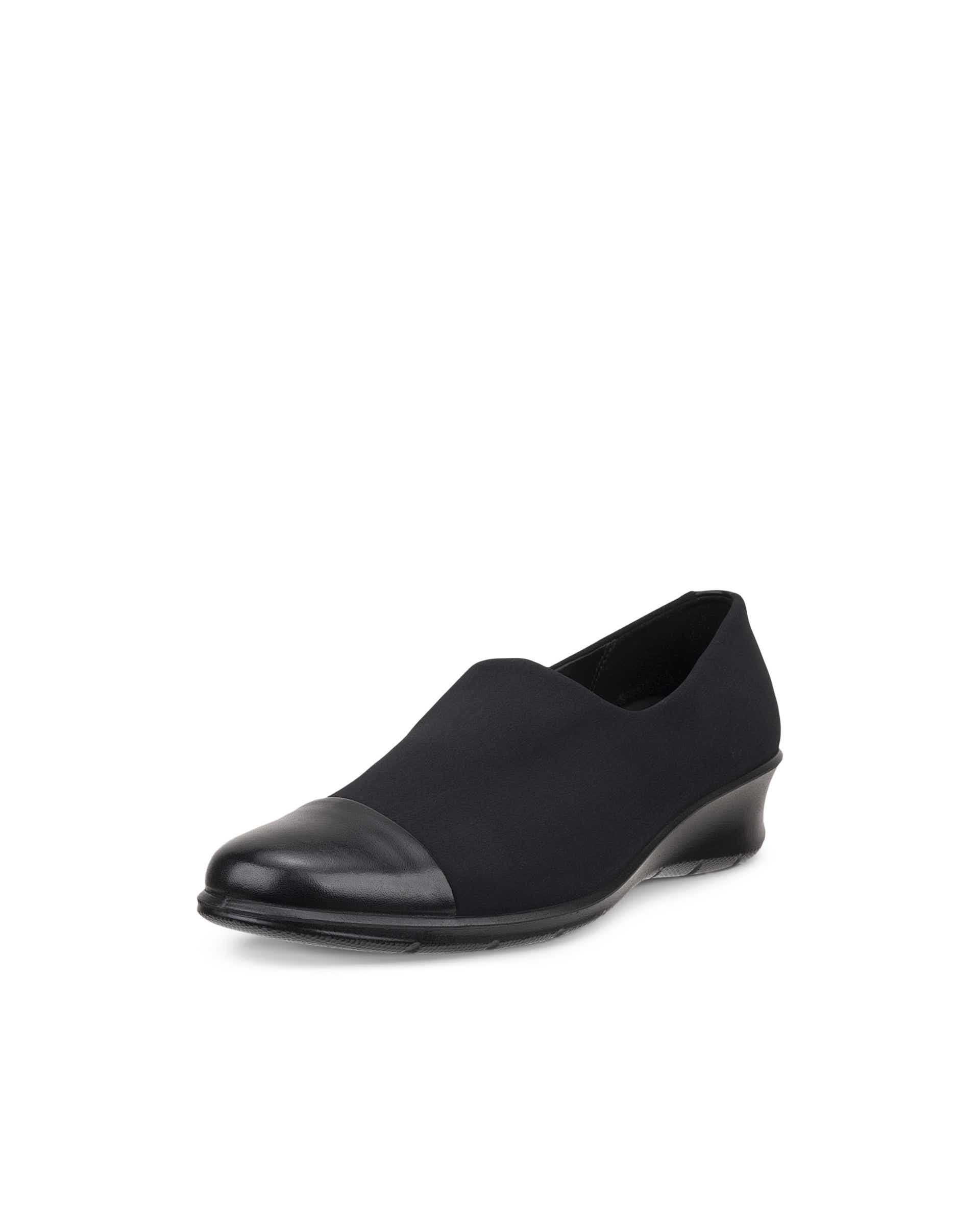Women's ECCO® Felicia Textile Loafer - Black - Main