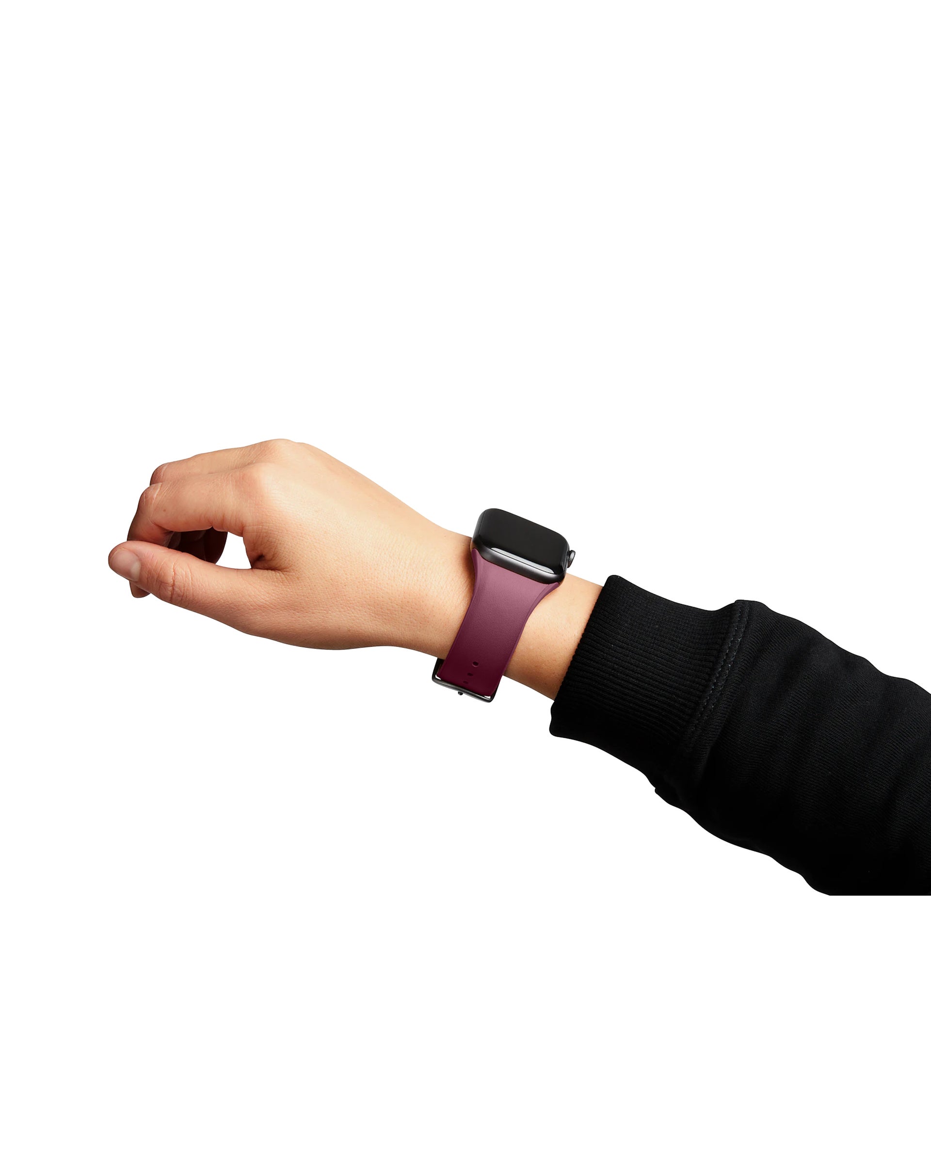 ECCO X Bellroy Smart Watch Strap 42-49mm レザースマートウォッチストラップ - レッド - Detail-2