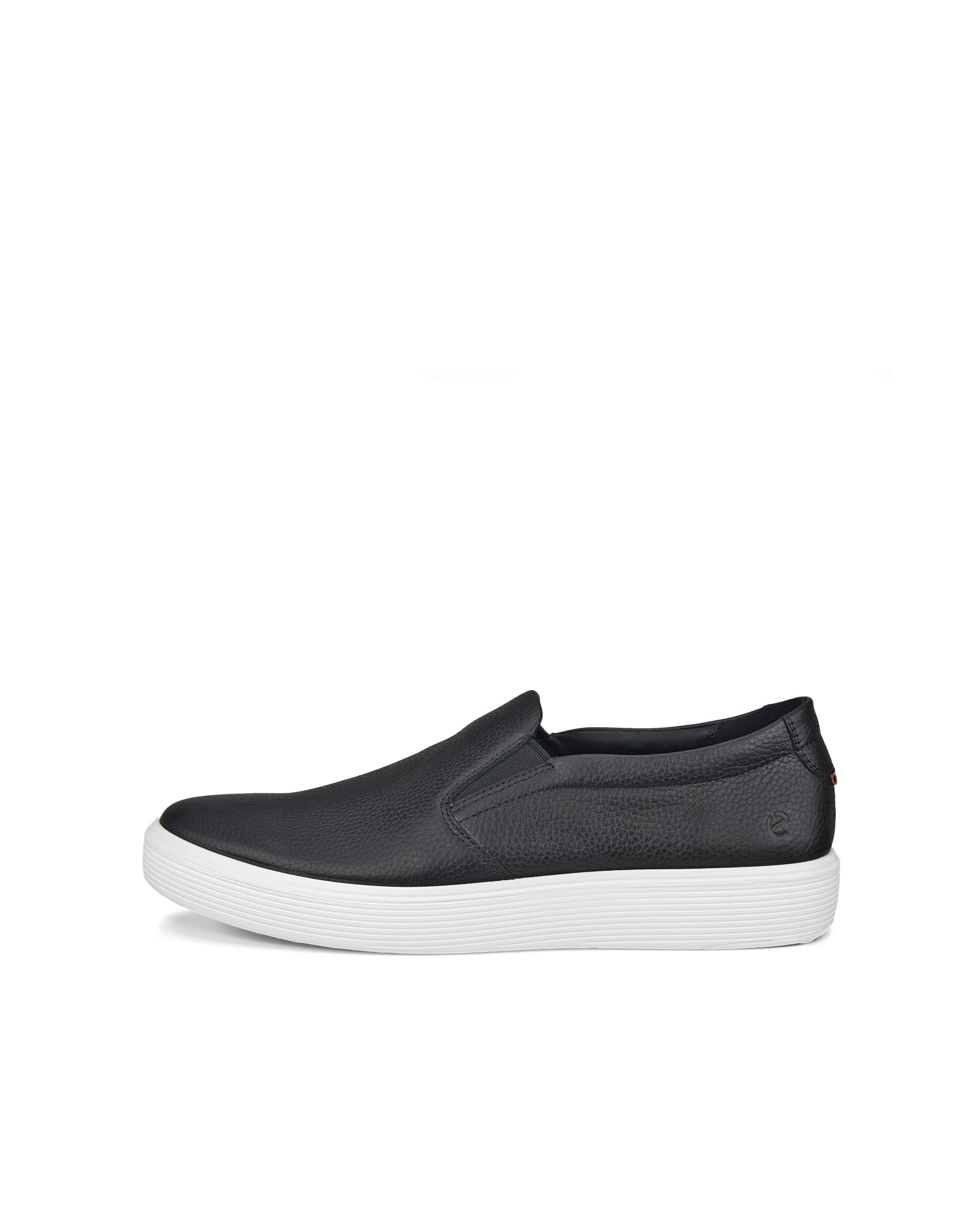 Men's ECCO® Soft 60 Leather Slip-On - Black - Outside