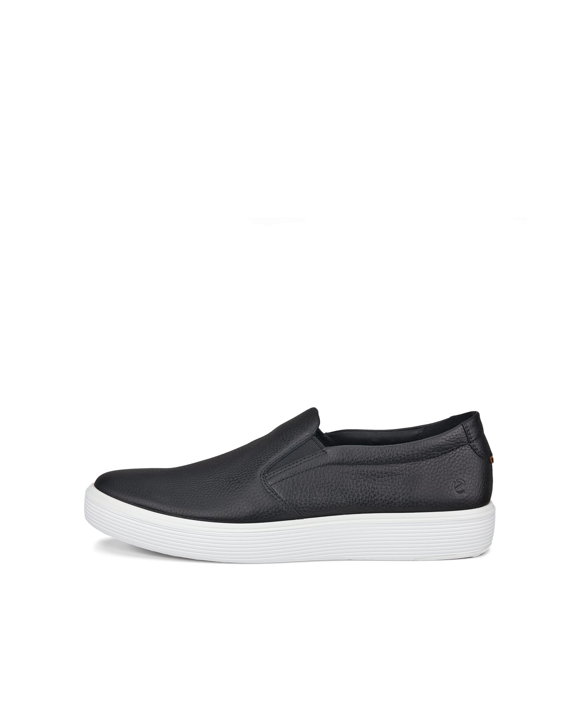 Men's ECCO® Soft 60 Leather Slip-On - Black - Outside