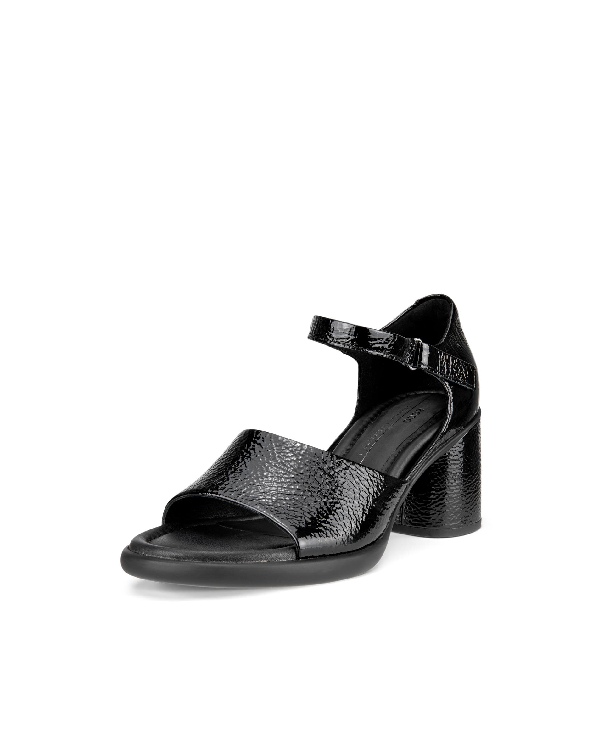 Women's ECCO® Sculpted LX 55 Leather Heeled Sandal - Black - Main