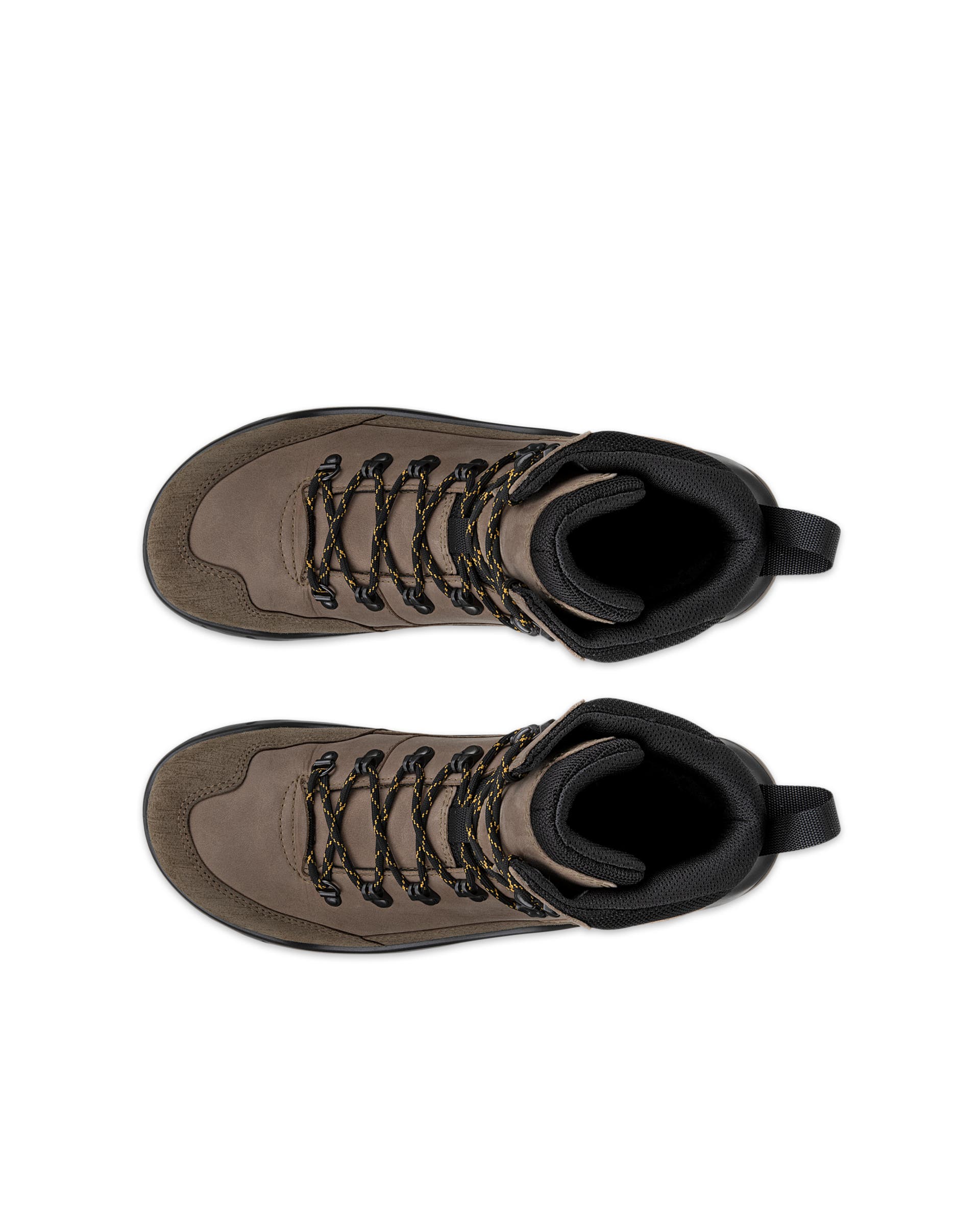 Men's ECCO® Offroad Nubuck Waterproof Mid-Cut Boot - Brown - Top left pair